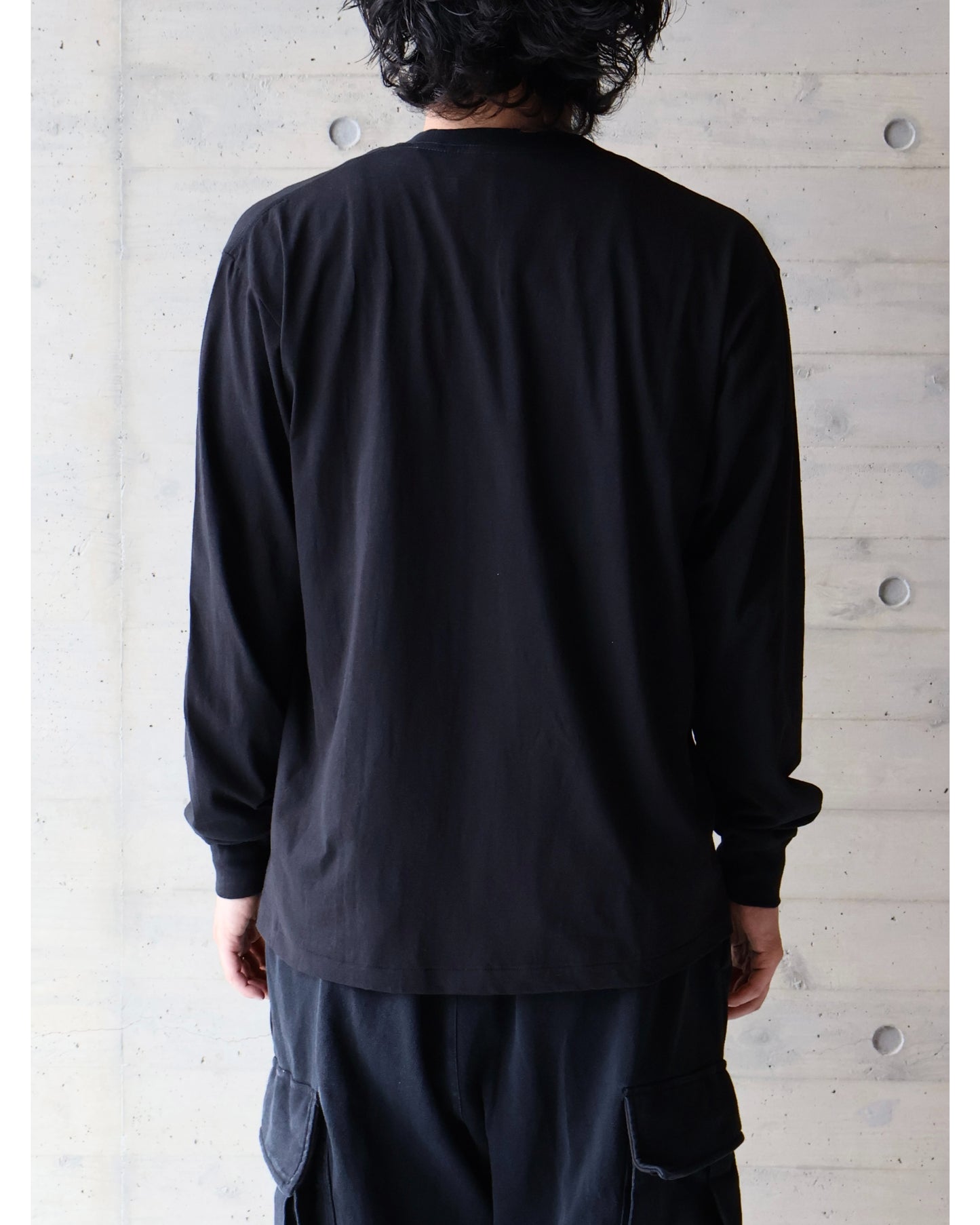 サープラス 長袖Tシャツ BLACK