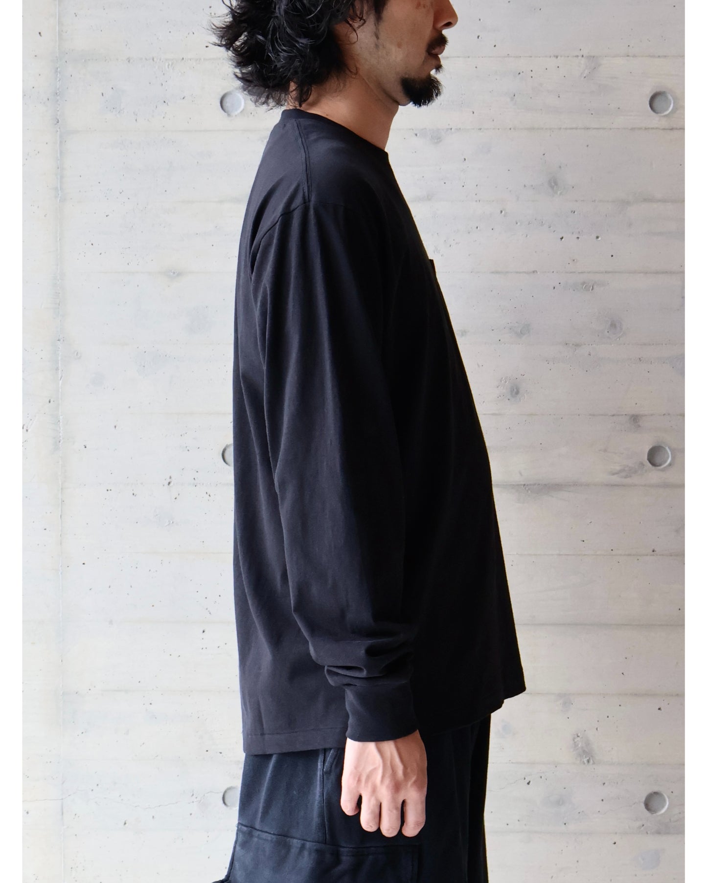 サープラス 長袖Tシャツ BLACK