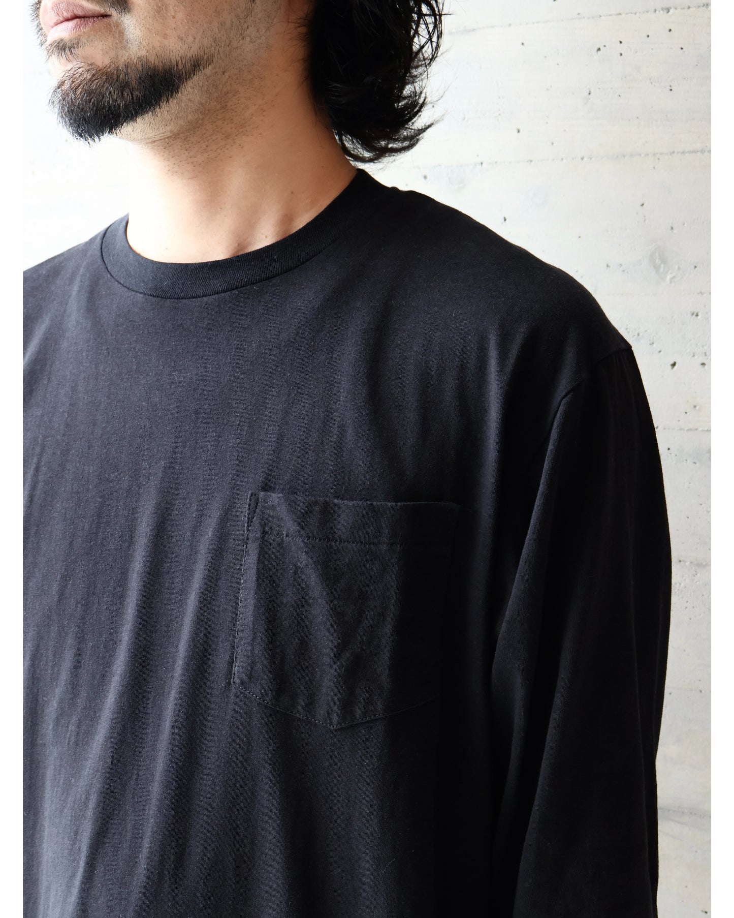 サープラス 長袖Tシャツ BLACK