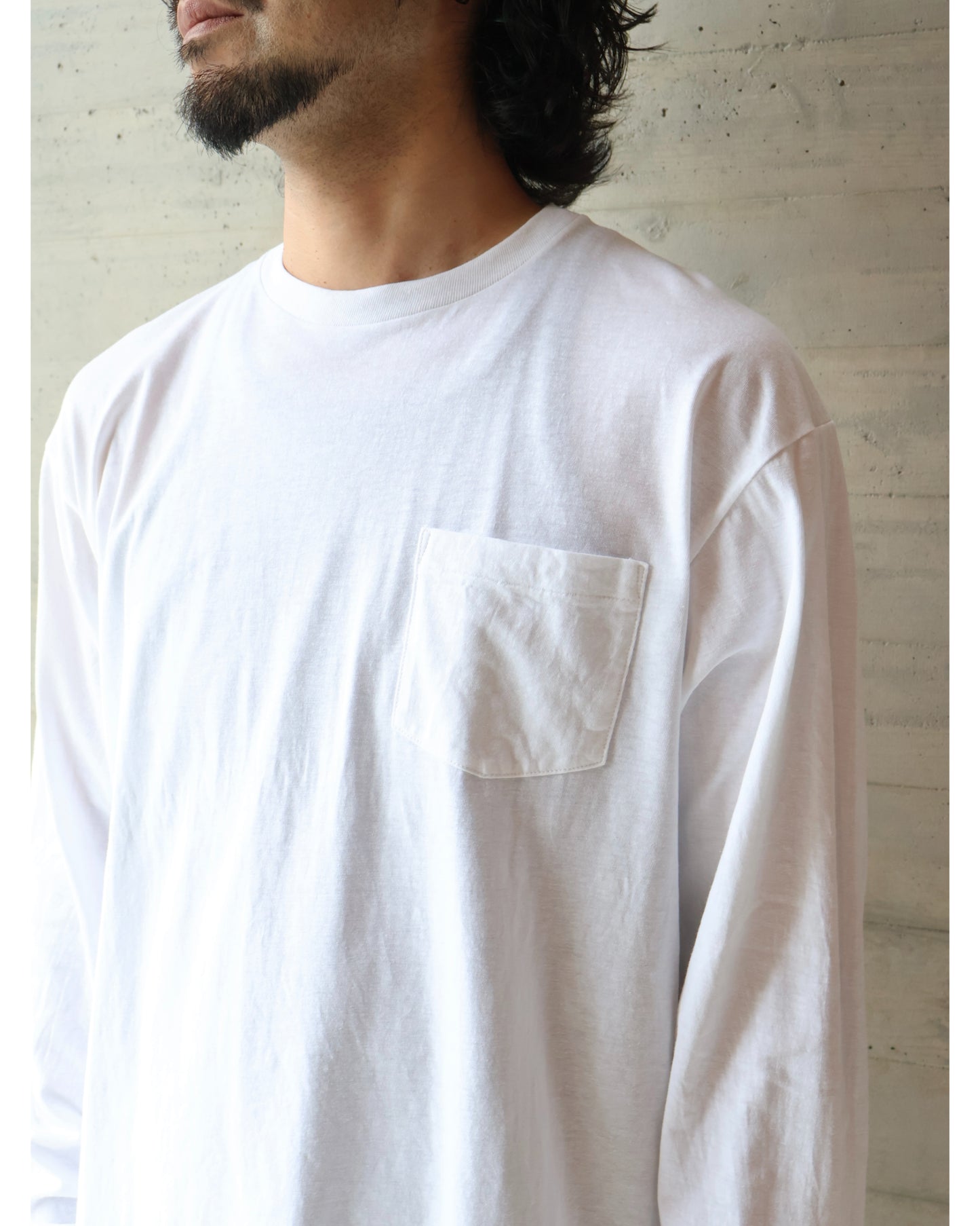 サープラス 長袖Tシャツ WHITE