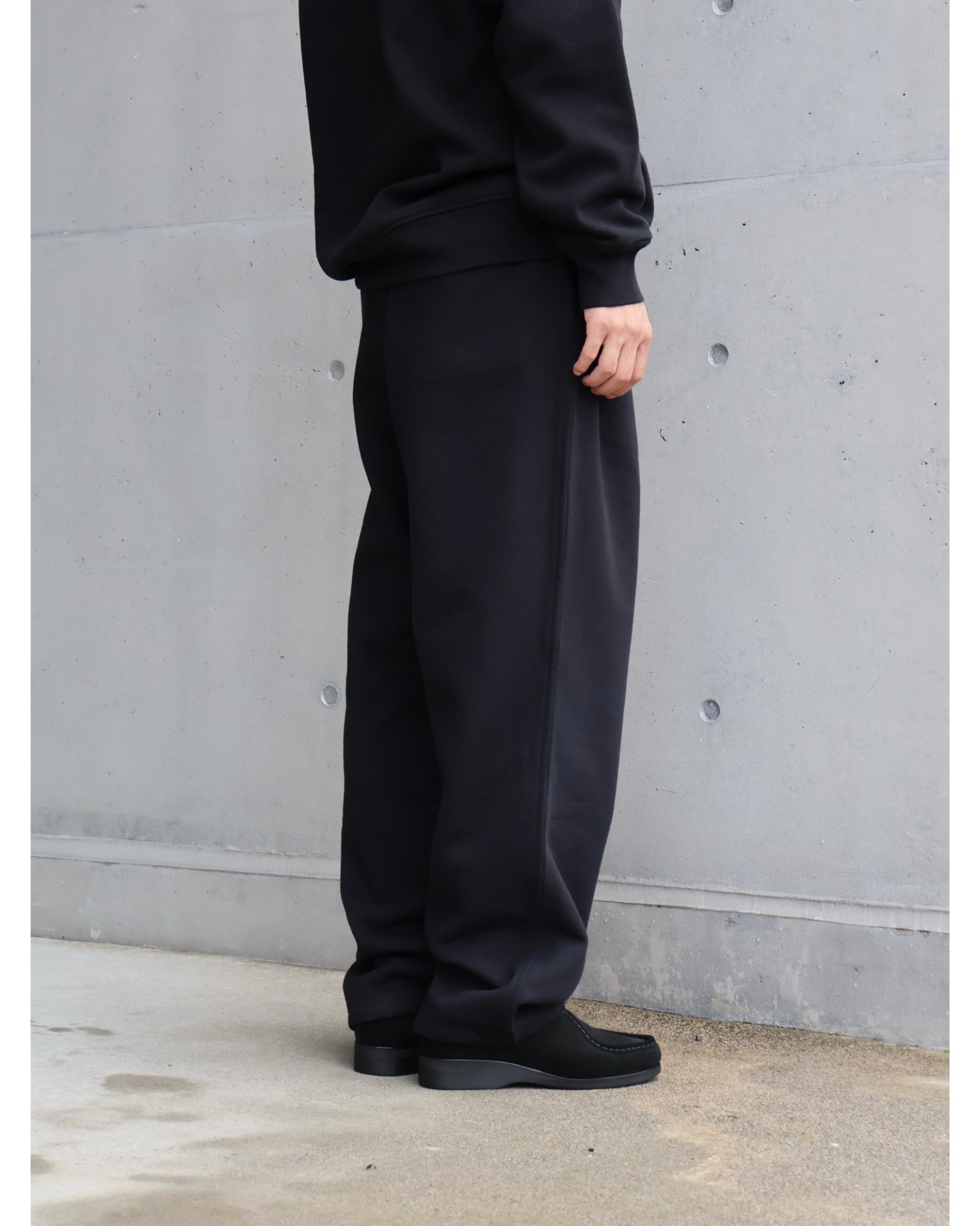 コットン裏毛 パンツ BLACK – TIME AFTER TIME コットン裏毛 パンツ BLACK – TIME AFTER TIME