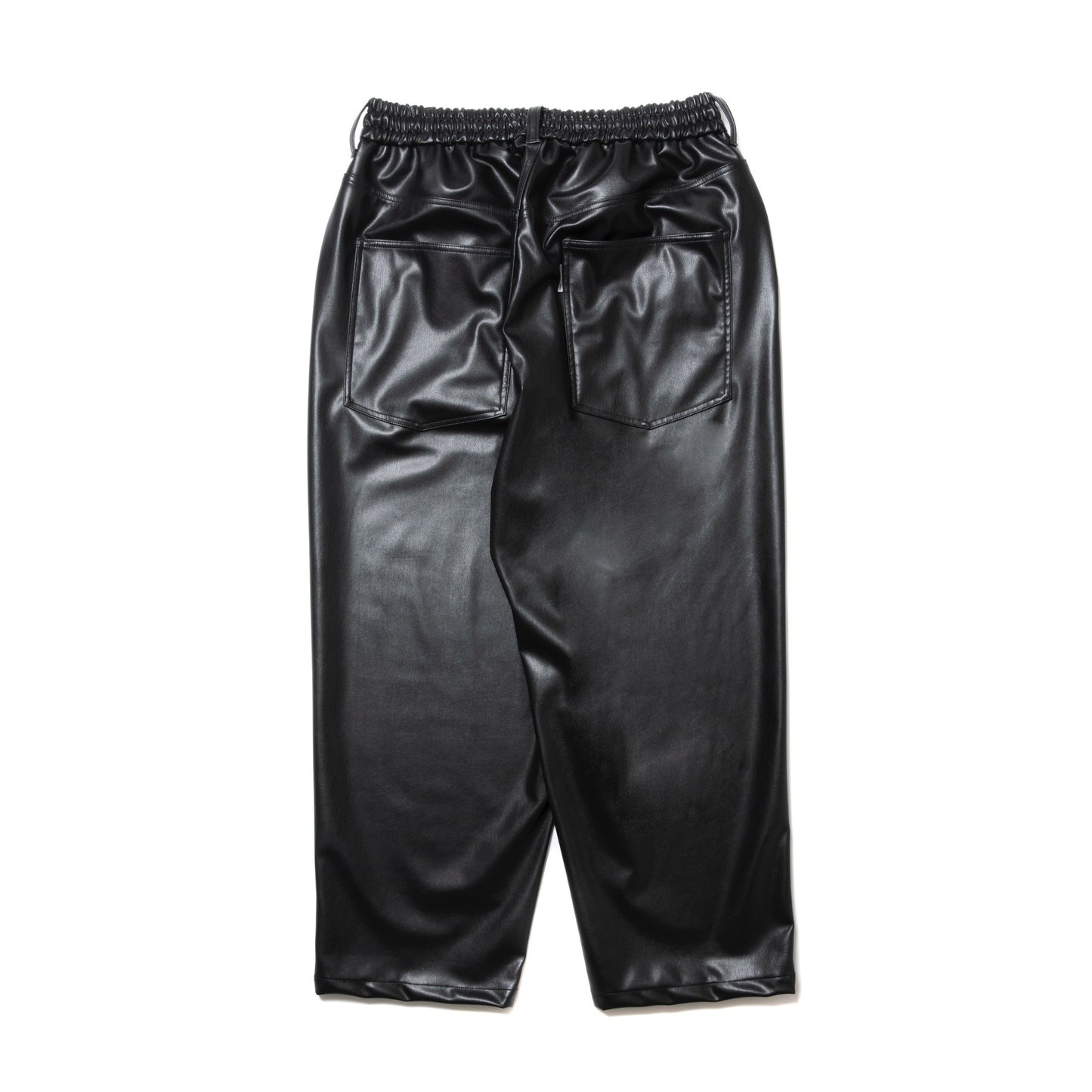 Faux Leather 5 Pocket Wide Easy Pants