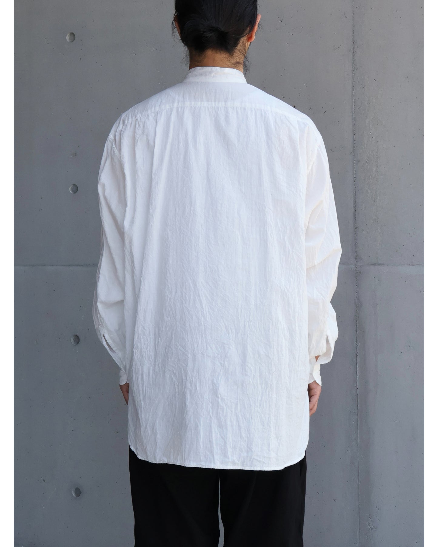 モスリン プルオーバーシャツ WHITE
