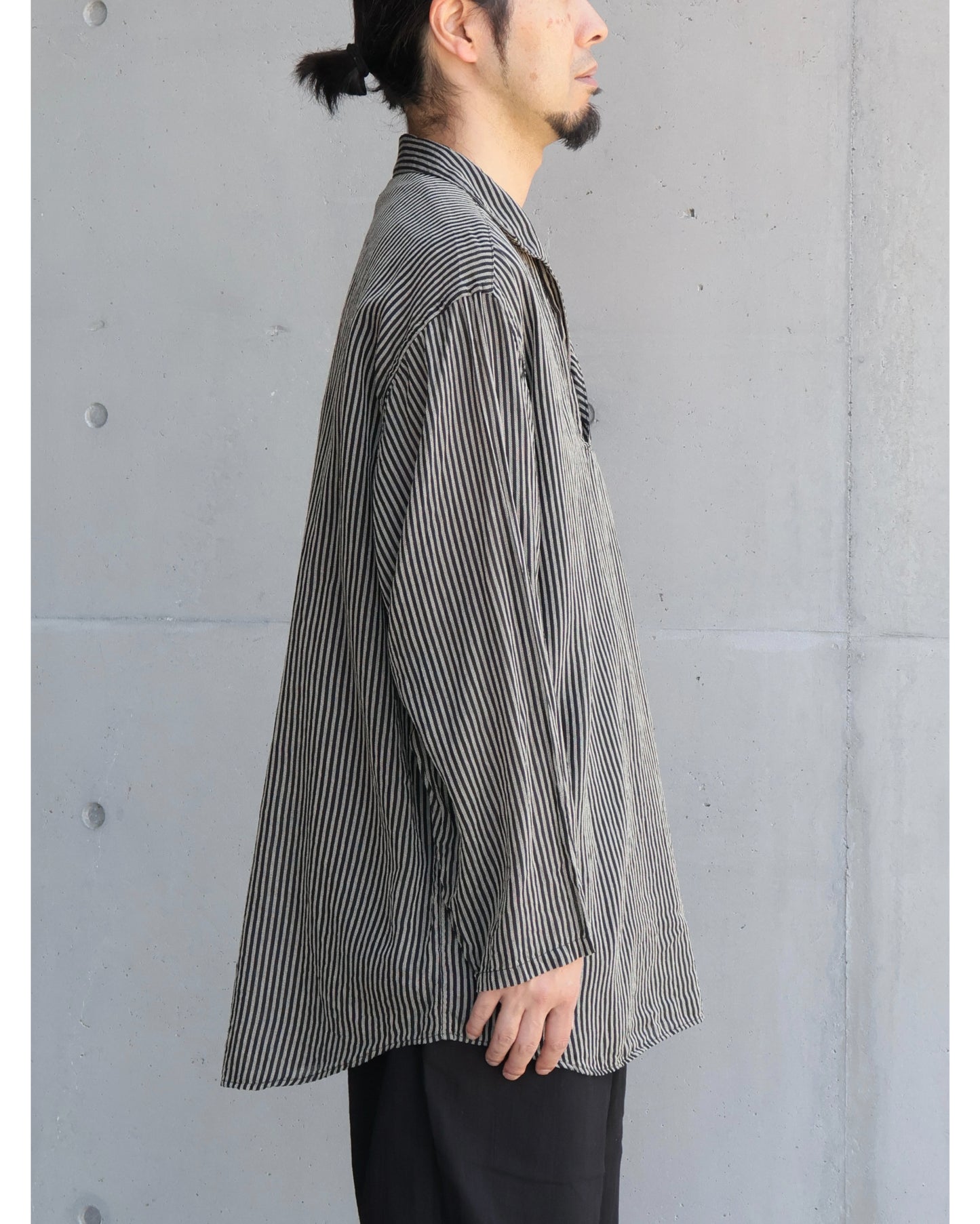 ストライプ スキッパーシャツ STRIPE