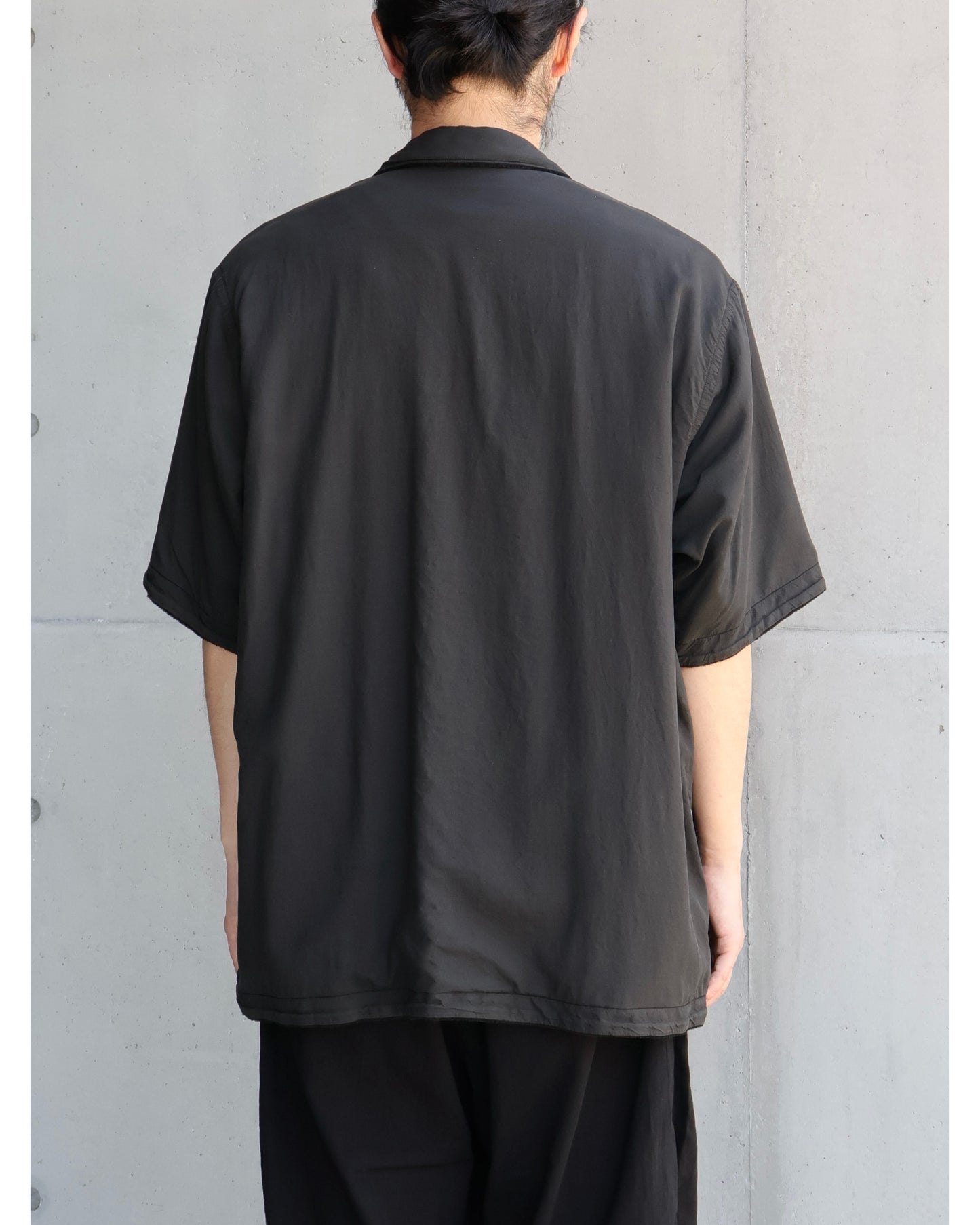 リバーシブル 半袖シャツ BLACK