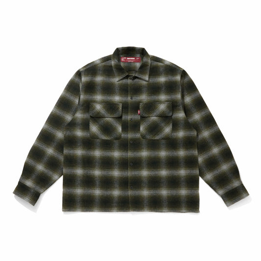 Wool Ombre Check L/S Shirt (26aw)