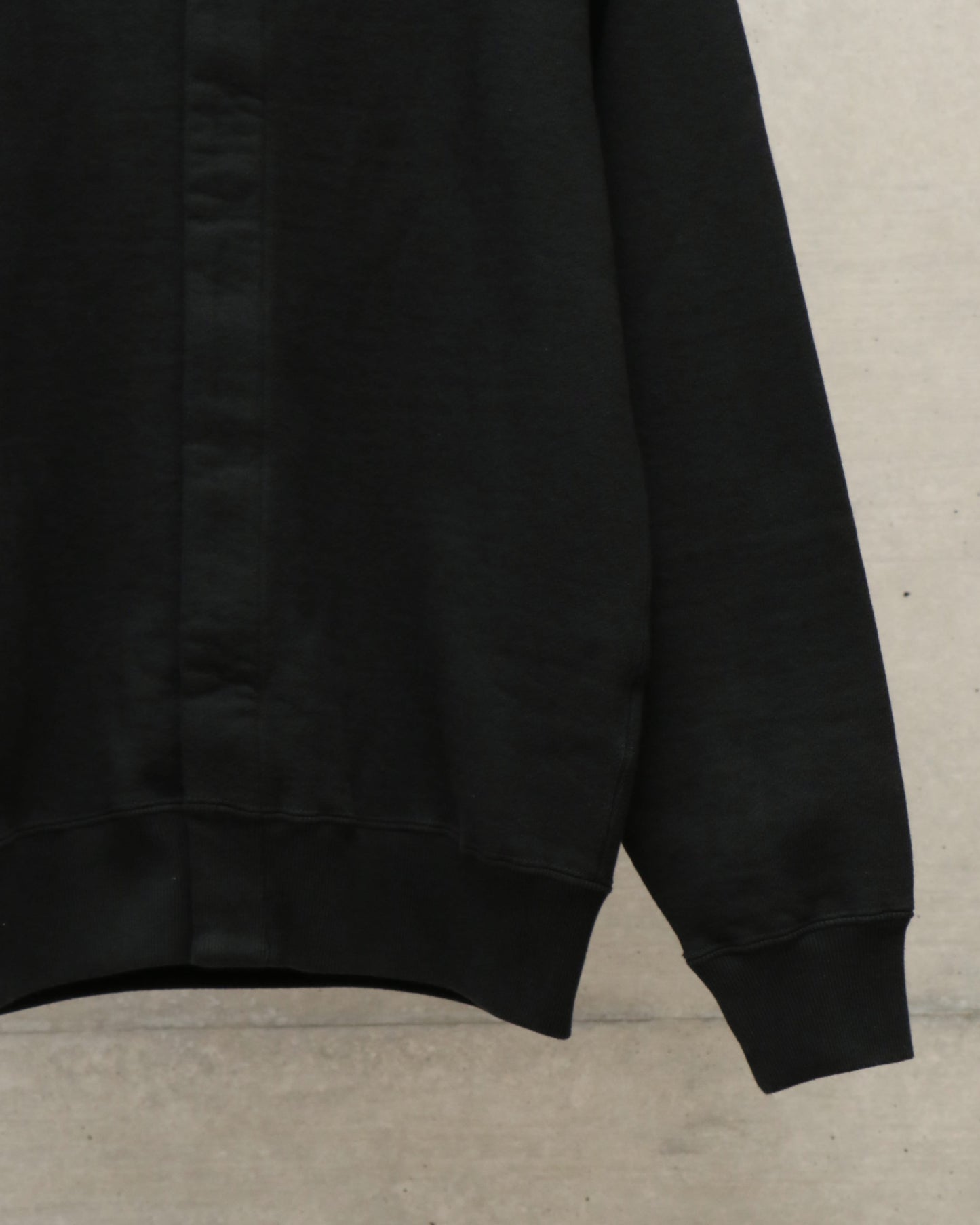 HEAVY BD SWEAT CARDIGAN BLACK