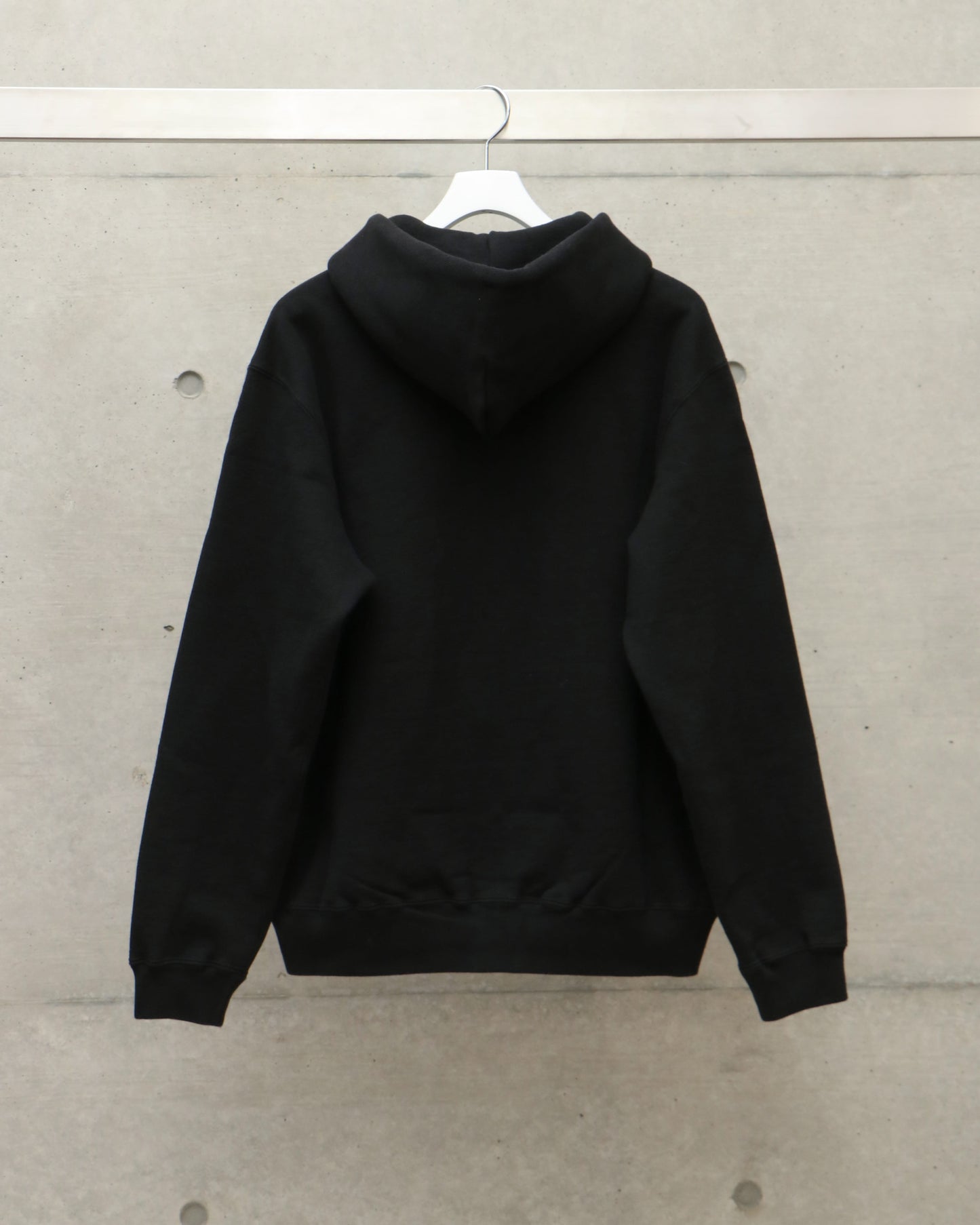 HEAVY BD SWEAT ZIP PARKA BLACK