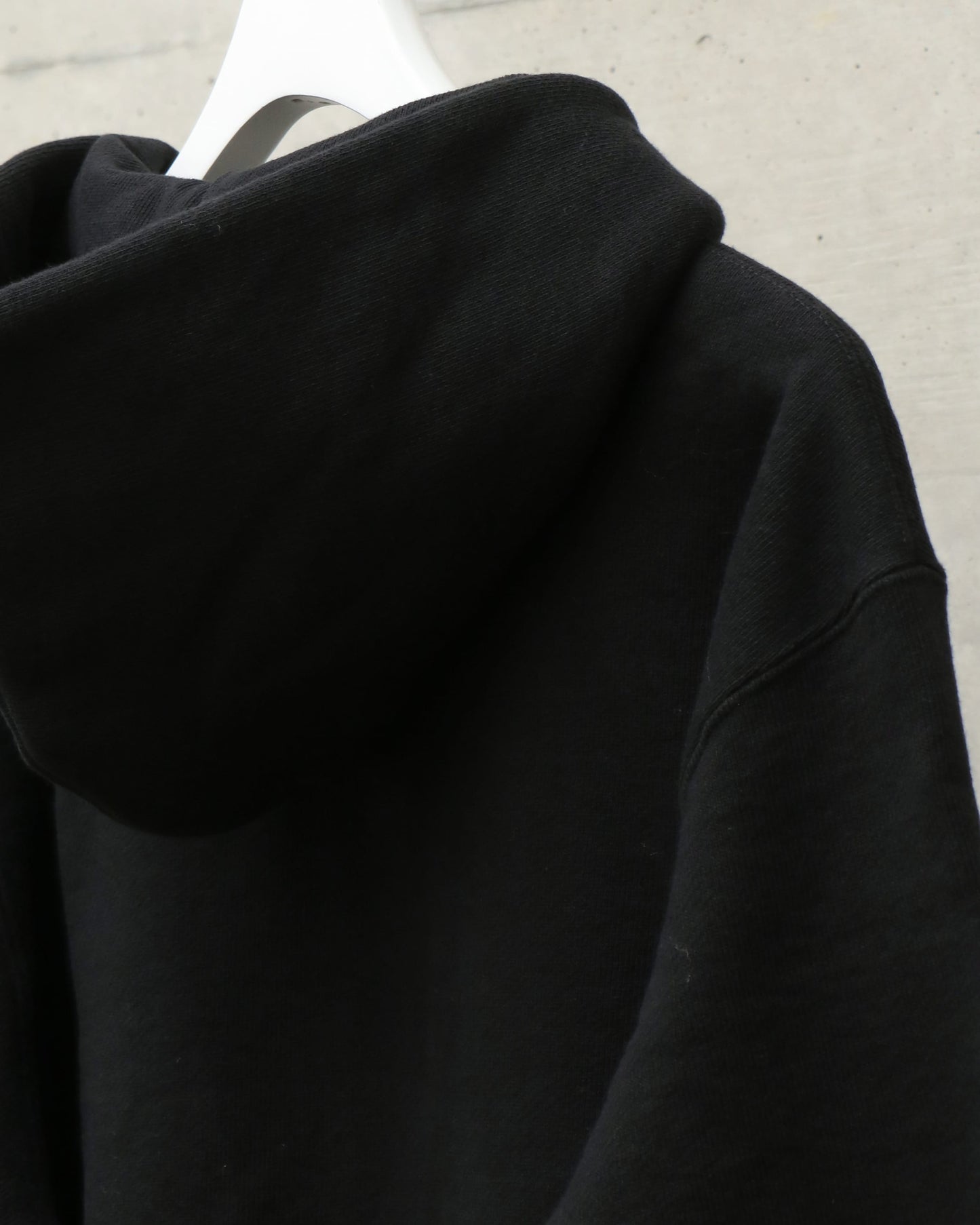 HEAVY BD SWEAT ZIP PARKA BLACK