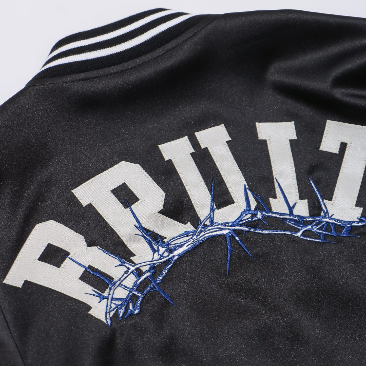 Pe SATIN RIDERS mix STADIUM JACKET BRUIT_patch