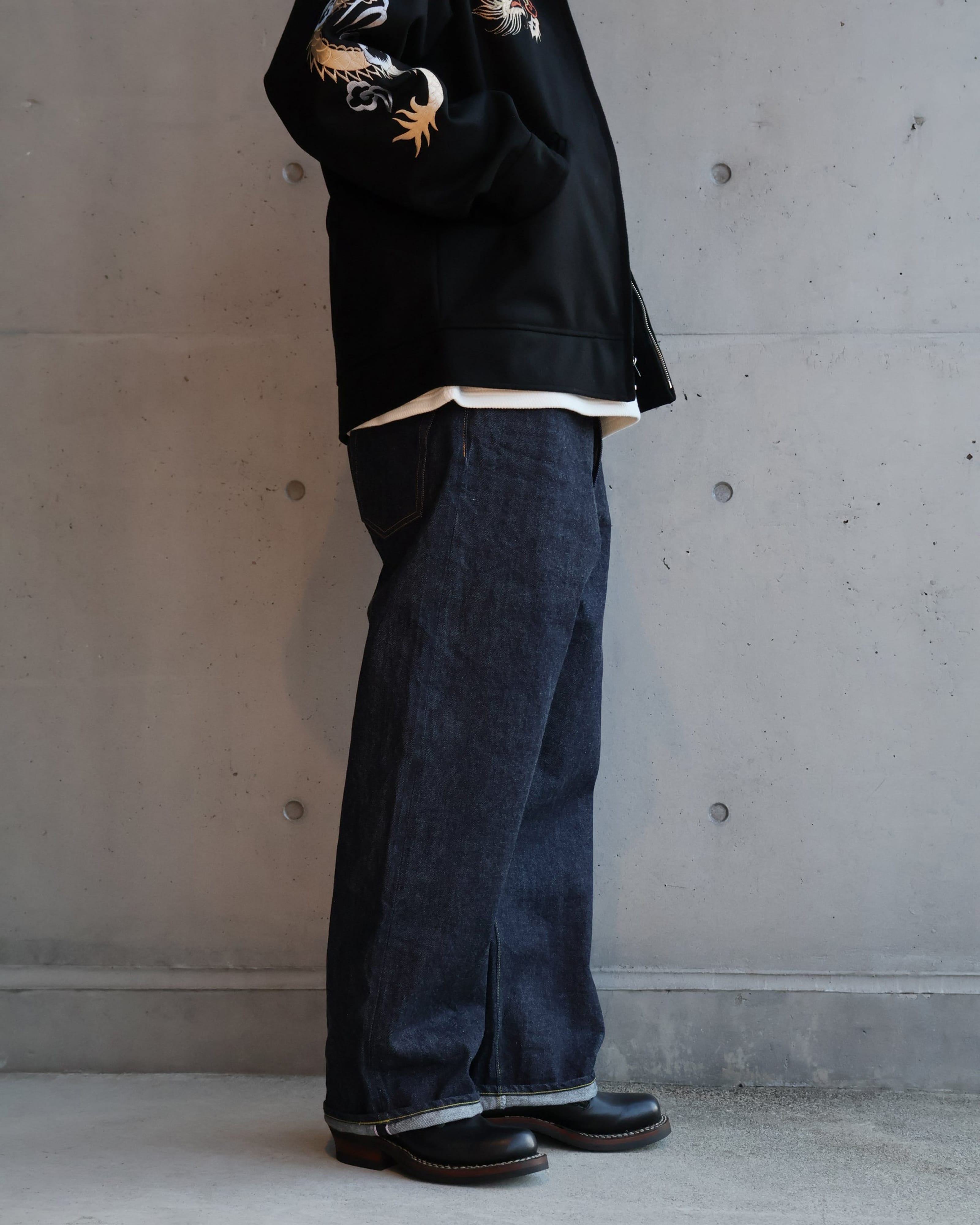 GOLD×JOB 30th Anniversary 14.25oz DENIM 5POCKET WIDE PANTS 41208 – TIME  AFTER TIME