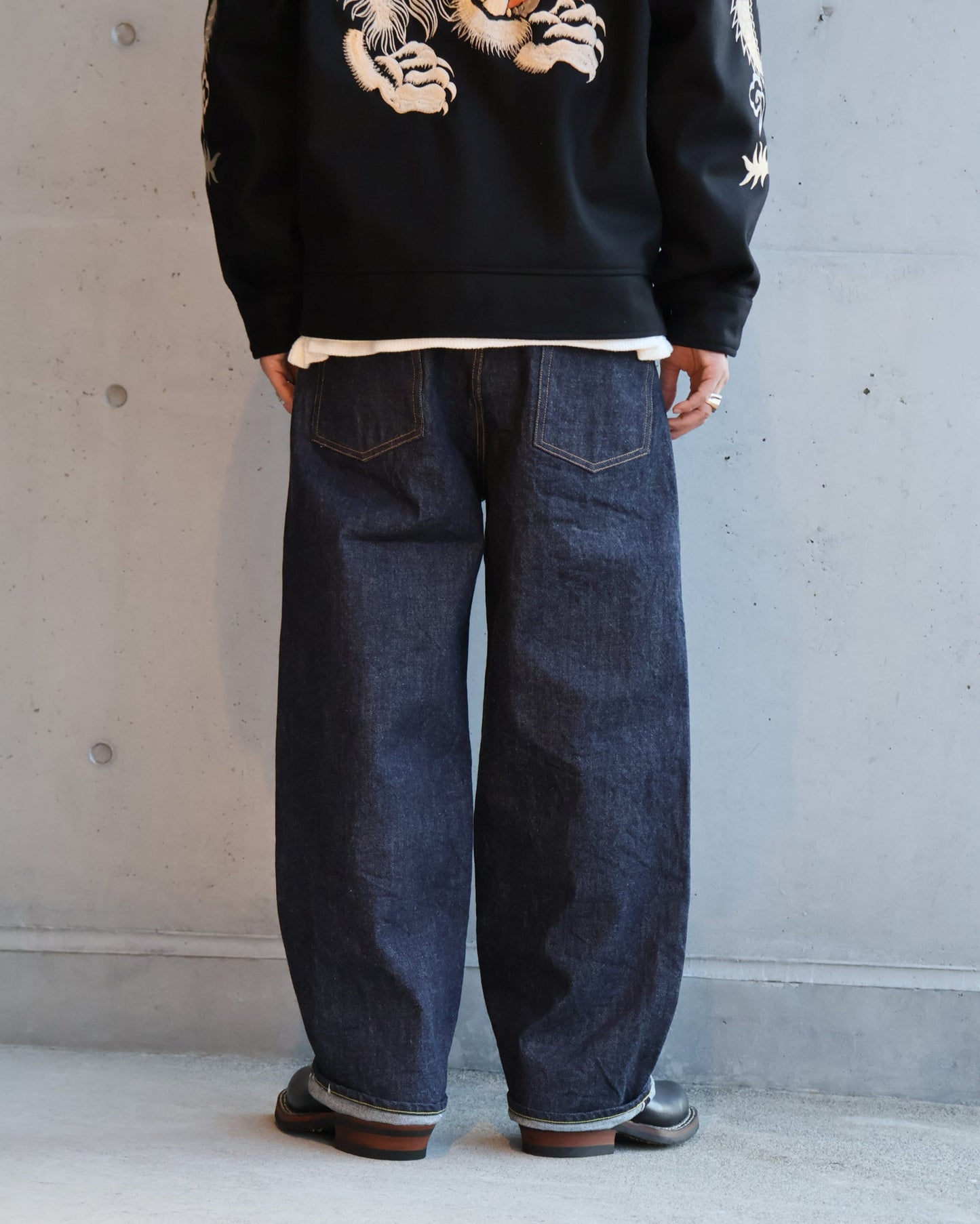 GOLD×JOB 30th Anniversary 14.25oz DENIM 5POCKET WIDE PANTS 41208