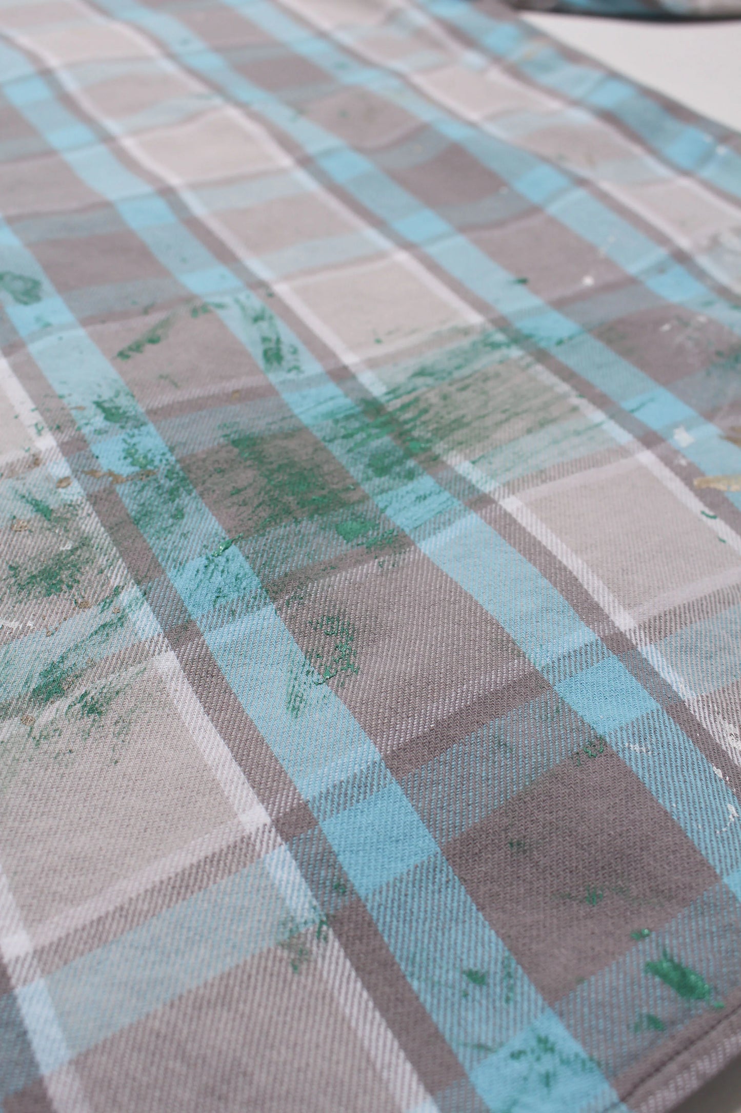 PAINTER'S PAINT STAINED FLANNEL SHIRT