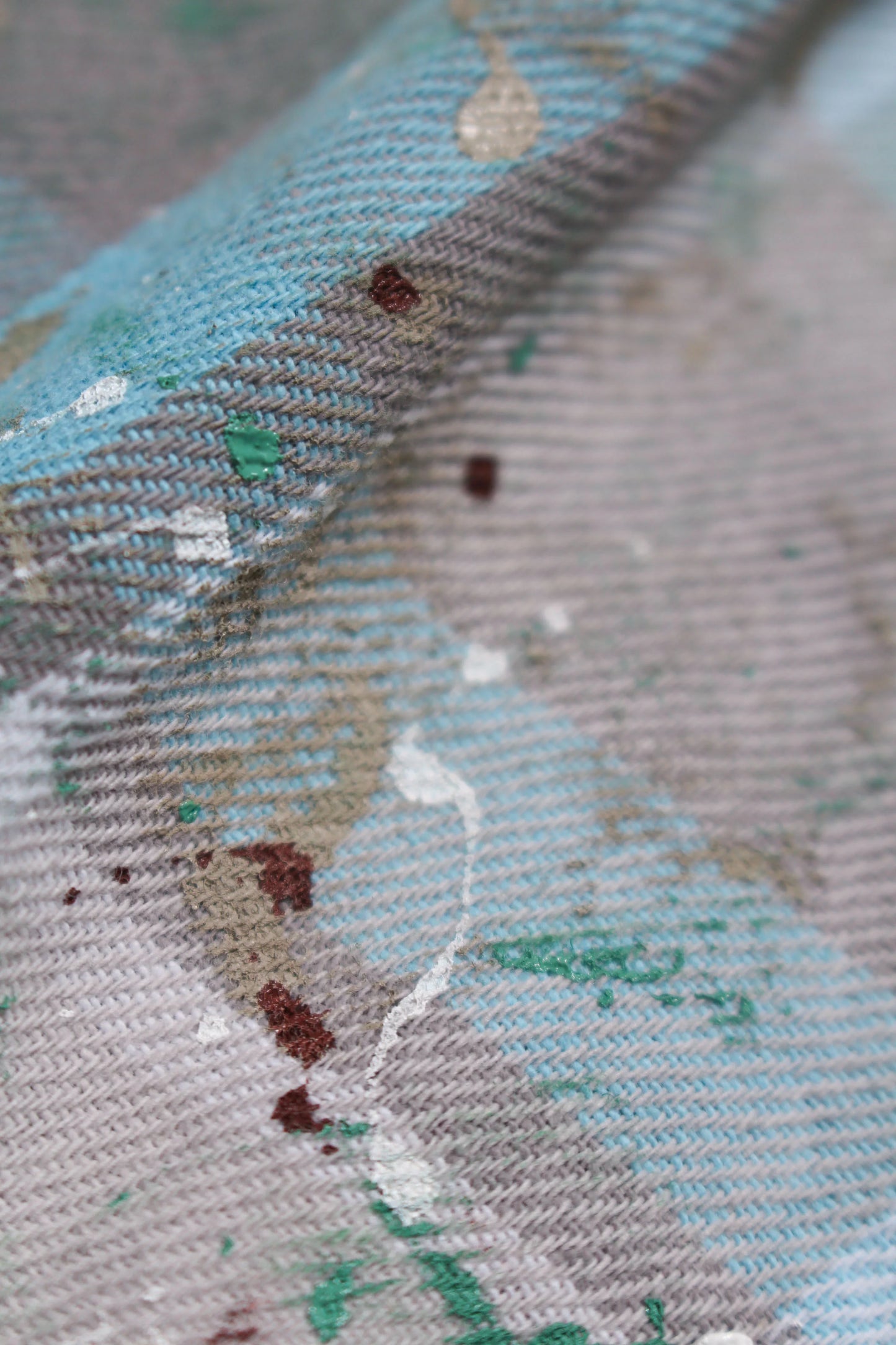PAINTER'S PAINT STAINED FLANNEL SHIRT