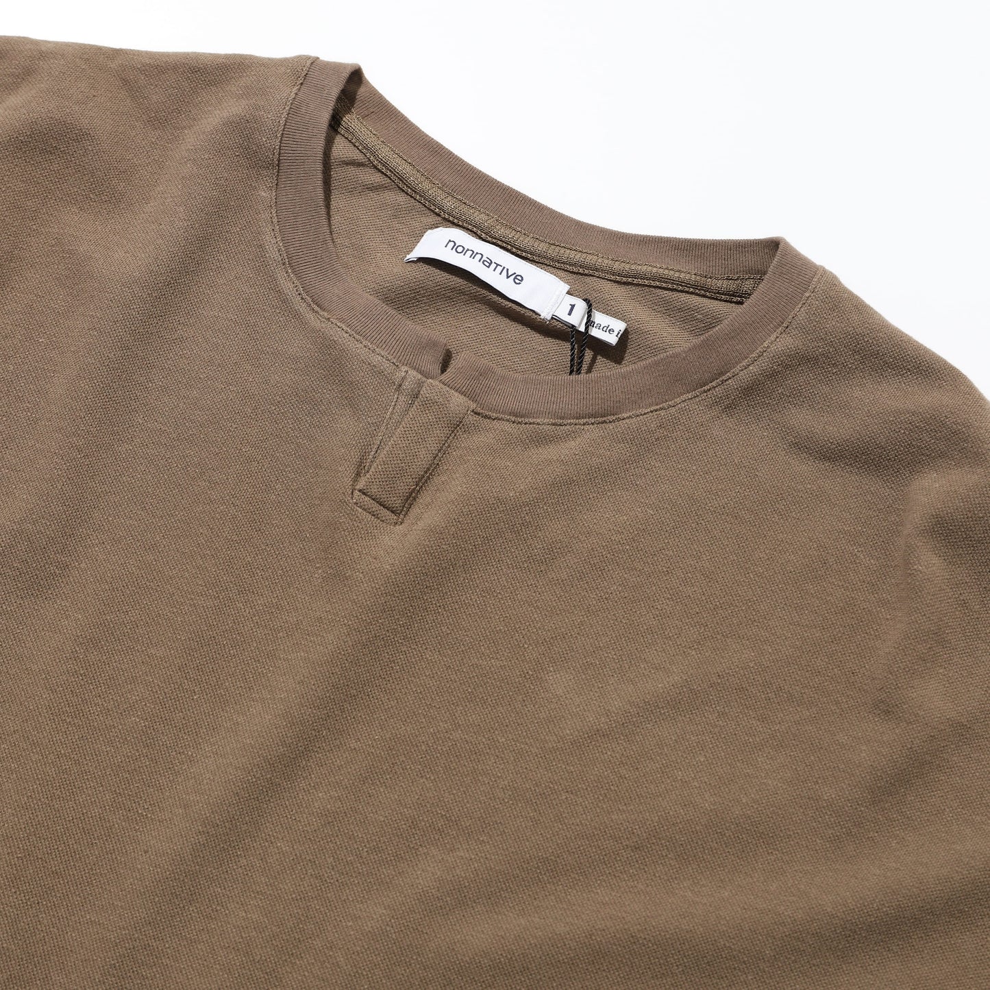 CLERK S/S T-NECK TEE C/L PIQUE