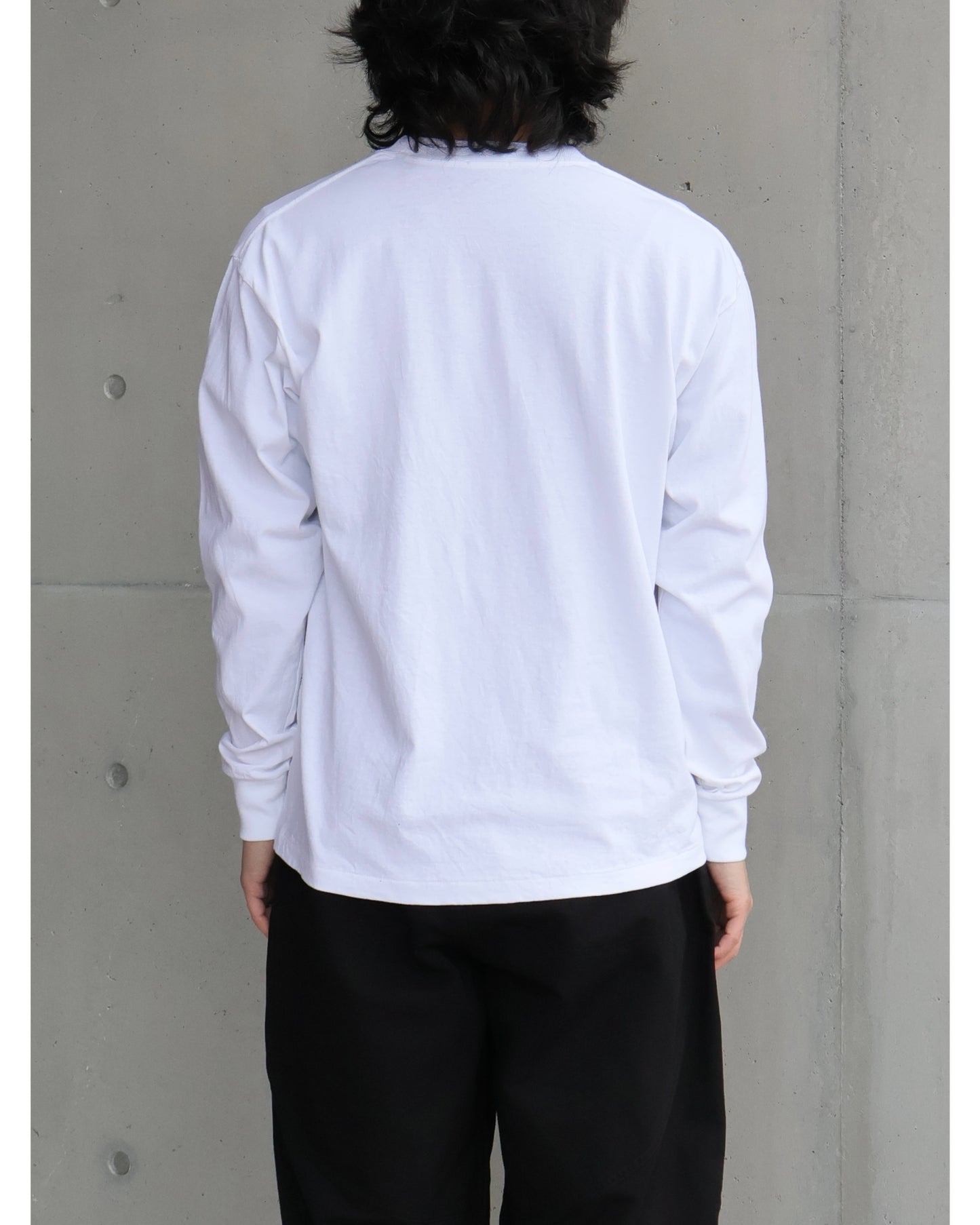 コットンジャージ 長袖Tシャツ WHITE