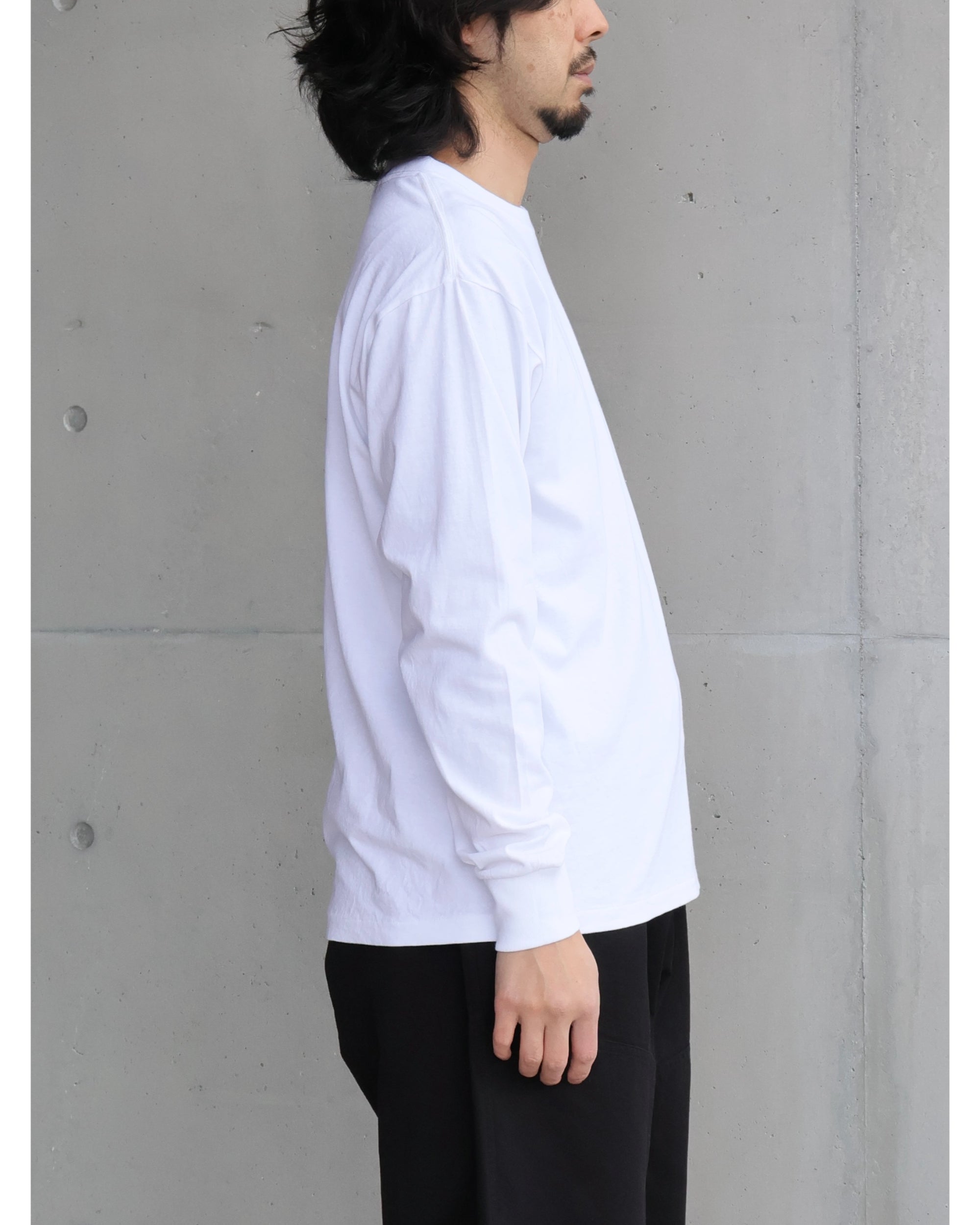 コットンジャージ 長袖Tシャツ WHITE – TIME AFTER TIME