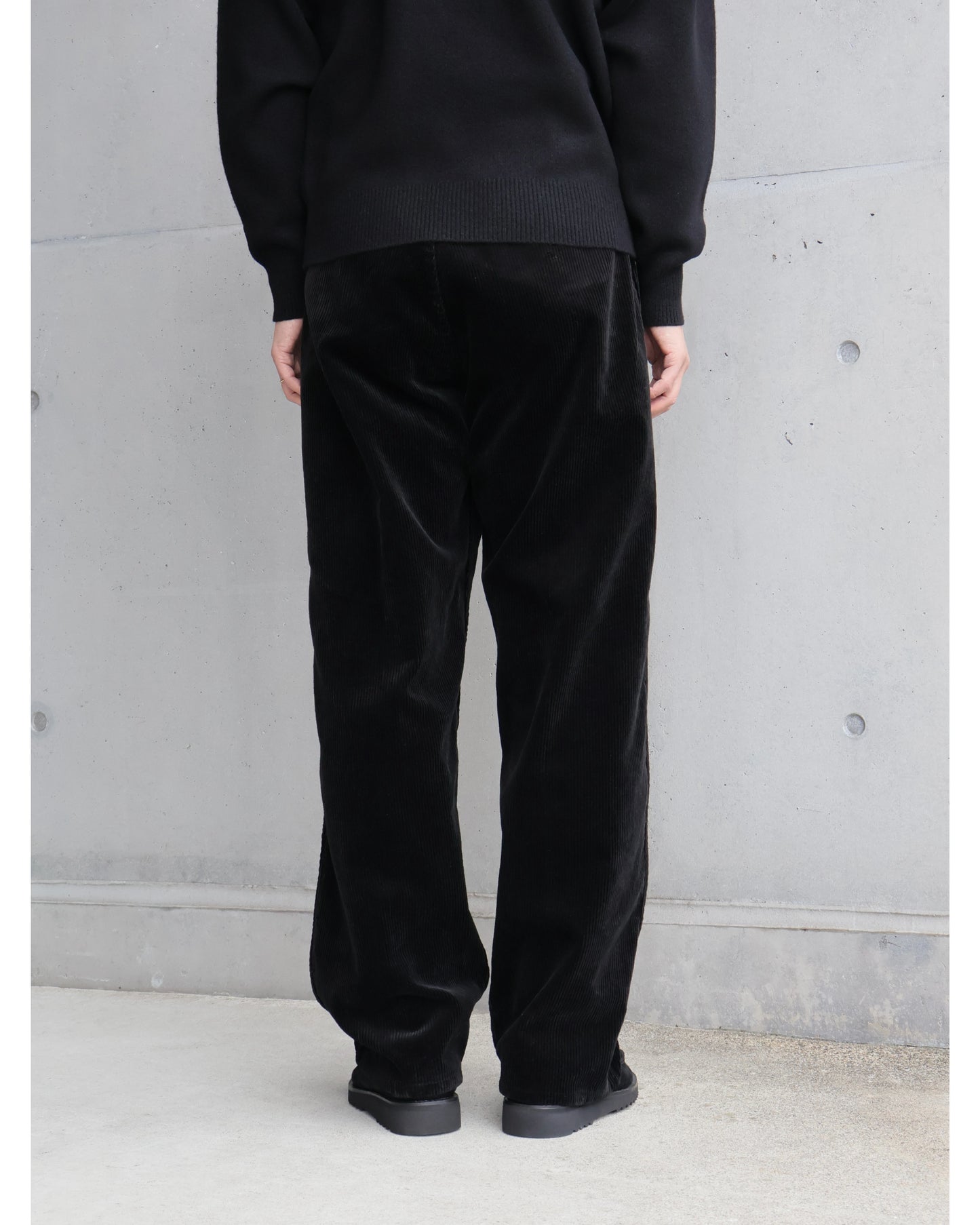 コーデュロイ ワークパンツ BLACK