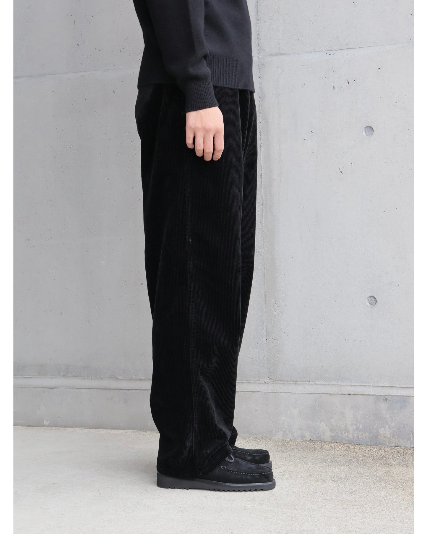 コーデュロイ ワークパンツ BLACK
