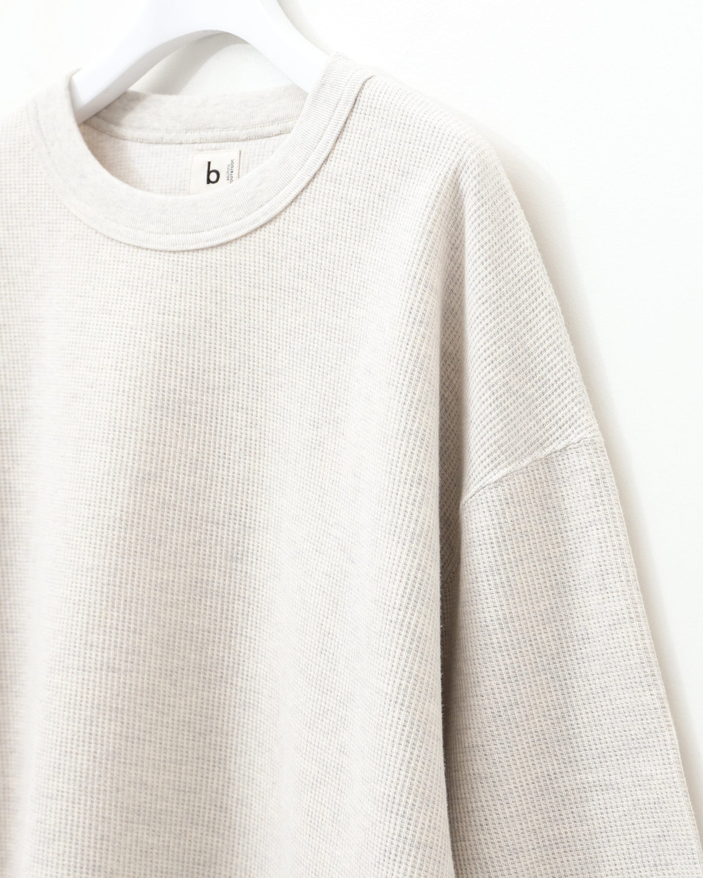 Rough&Smooth Thermal Baseball Tee HEATHEROATMEAL