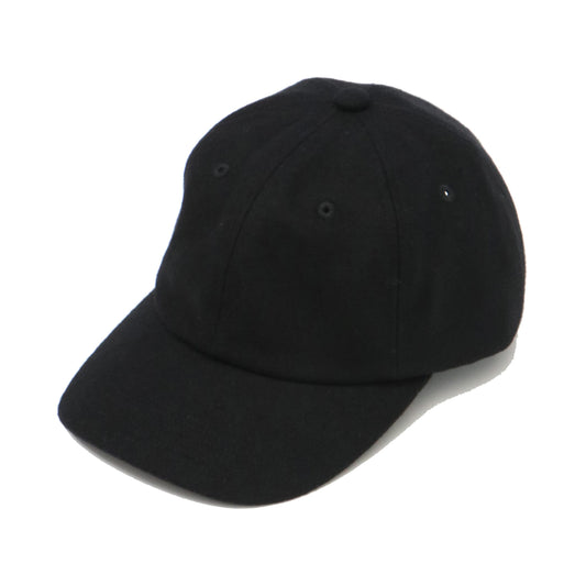 MELTON 6 PANEL CAP BLACK