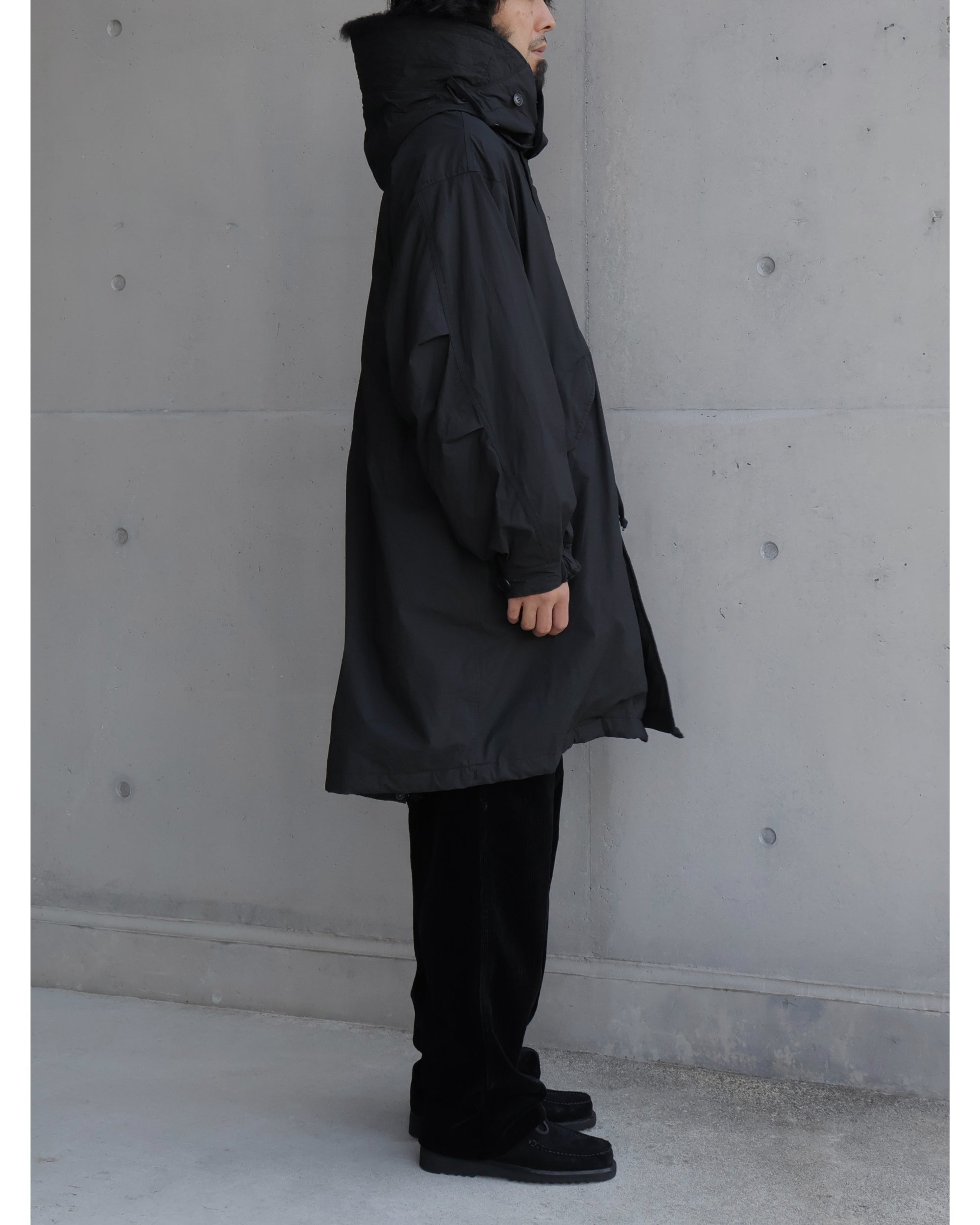 comoli コットンナイロンミリタリーフーデッドコート　サイズ3 M-65 COMOLI コットンナイロン ミリタリーフーデッドコート | Less Higashikawa