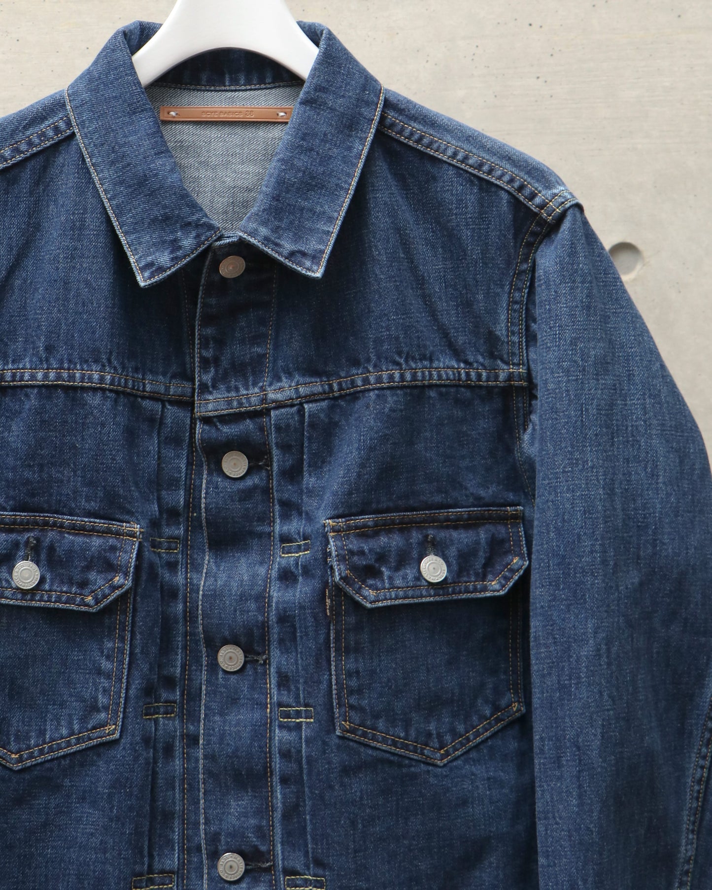 Selvedge Denim Used Wash Trucker Jacket-2 INDIGO