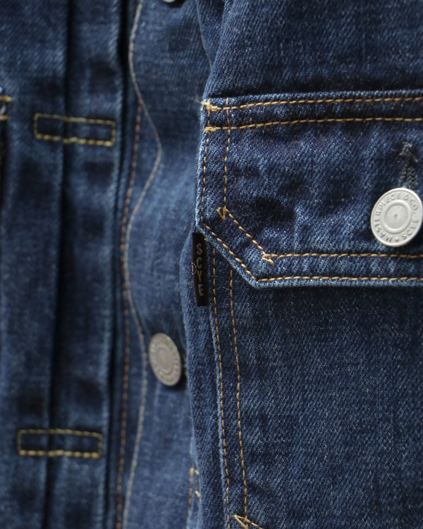 Selvedge Denim Used Wash Trucker Jacket-2 INDIGO