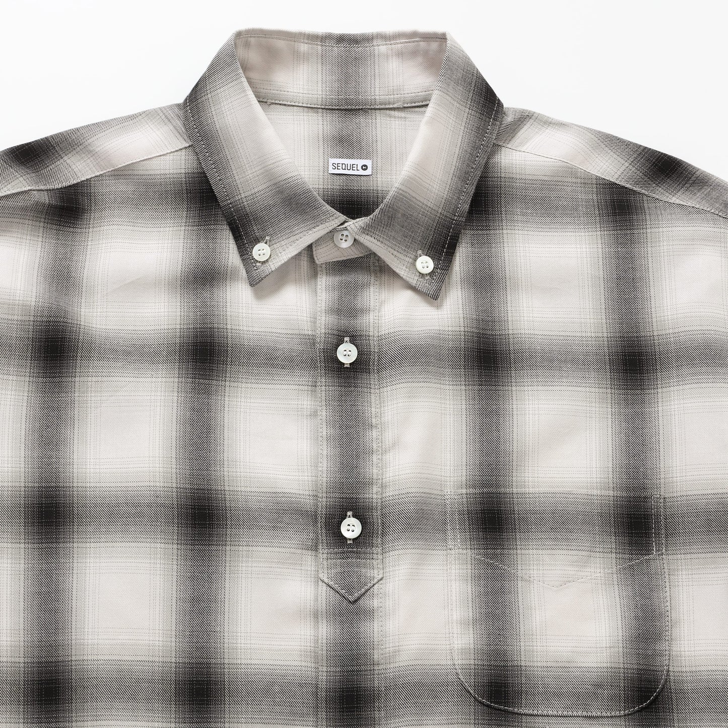 OMBRE CHECK BIG SIZE SHIRT