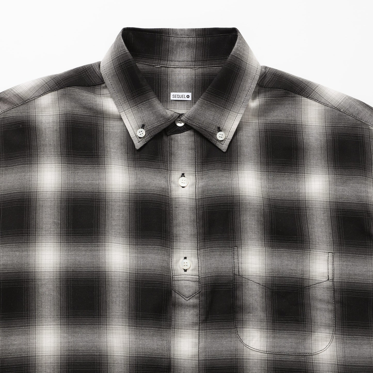 OMBRE CHECK BIG SIZE SHIRT