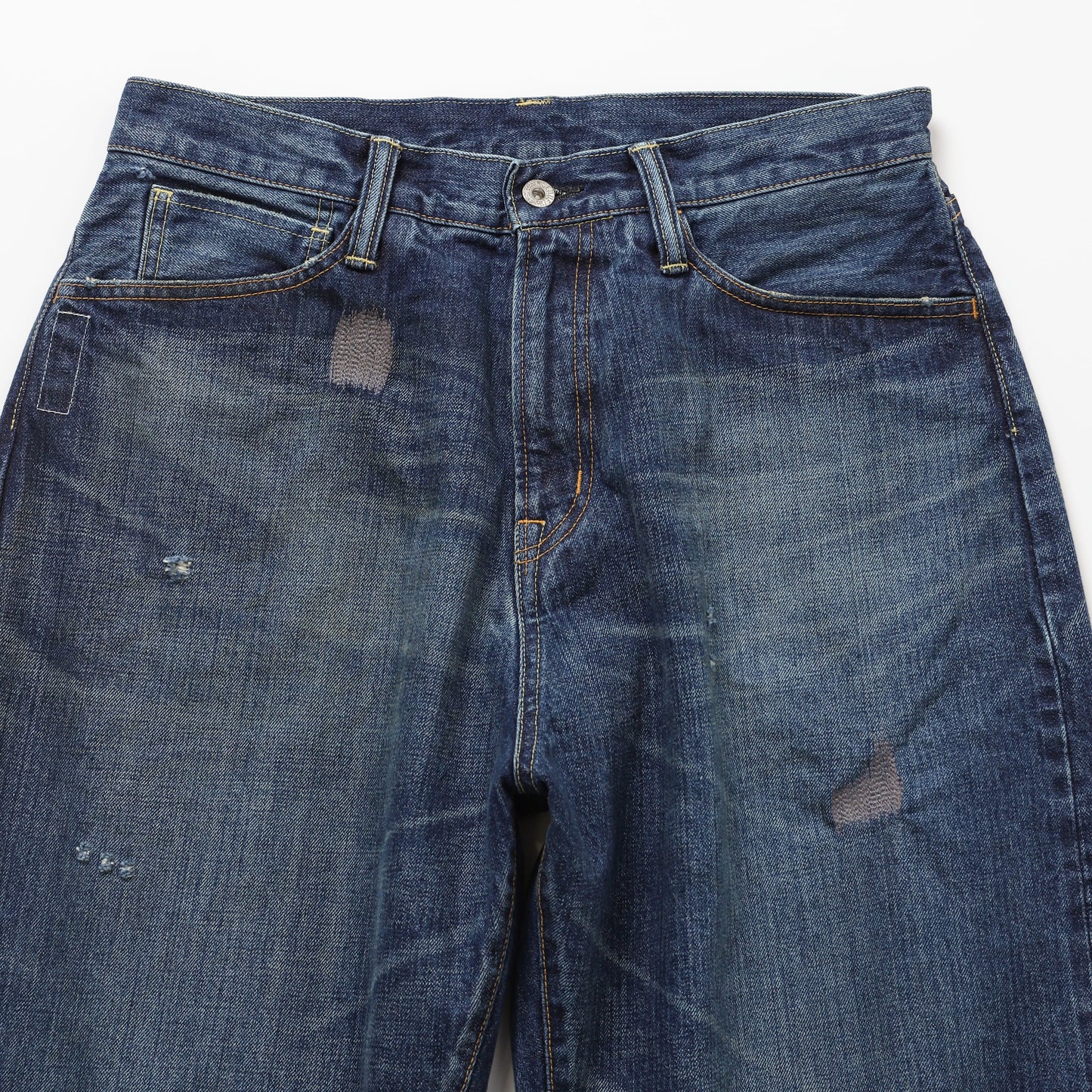 "FRAGMENT × SEQUEL" DAMAGE DENIM PANTS(14.5oz)