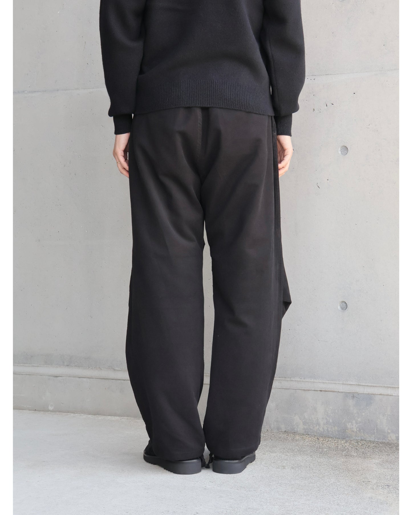 モールスキン ニータックパンツ BLACK