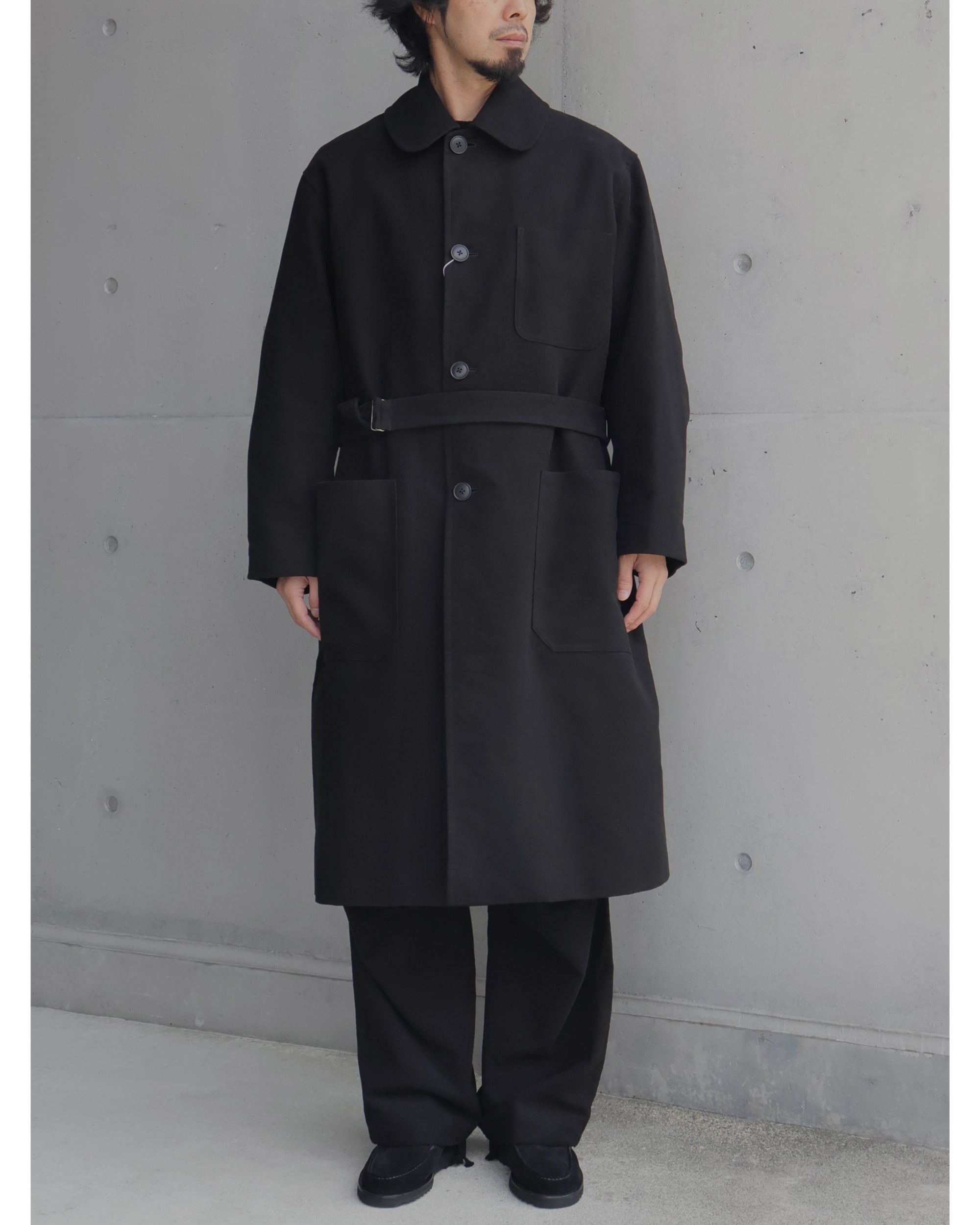 モールスキン ミリタリーコート BLACK – TIME AFTER TIME