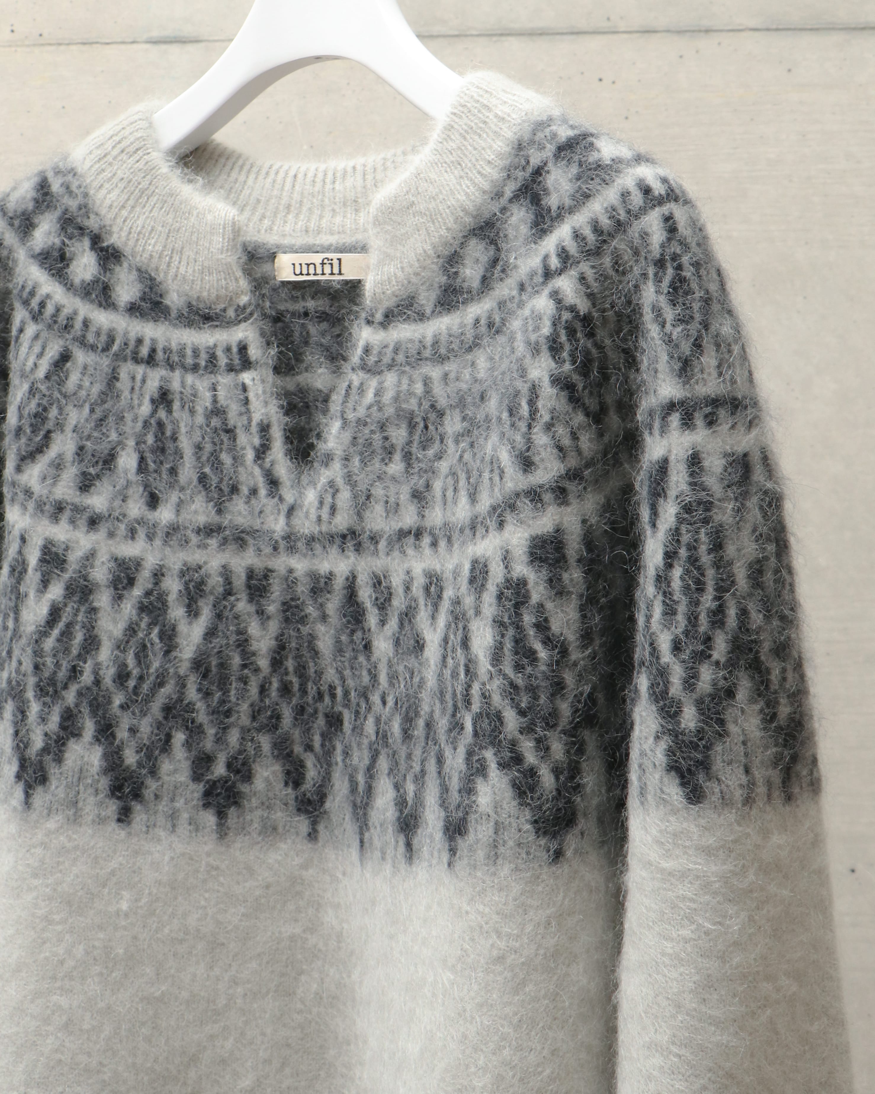 royal baby alpaca nordic-pattern sweater – TIME AFTER TIME