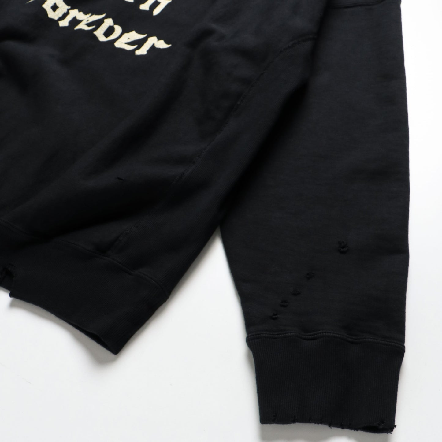 ZIP DAMAGE CREW SWEAT