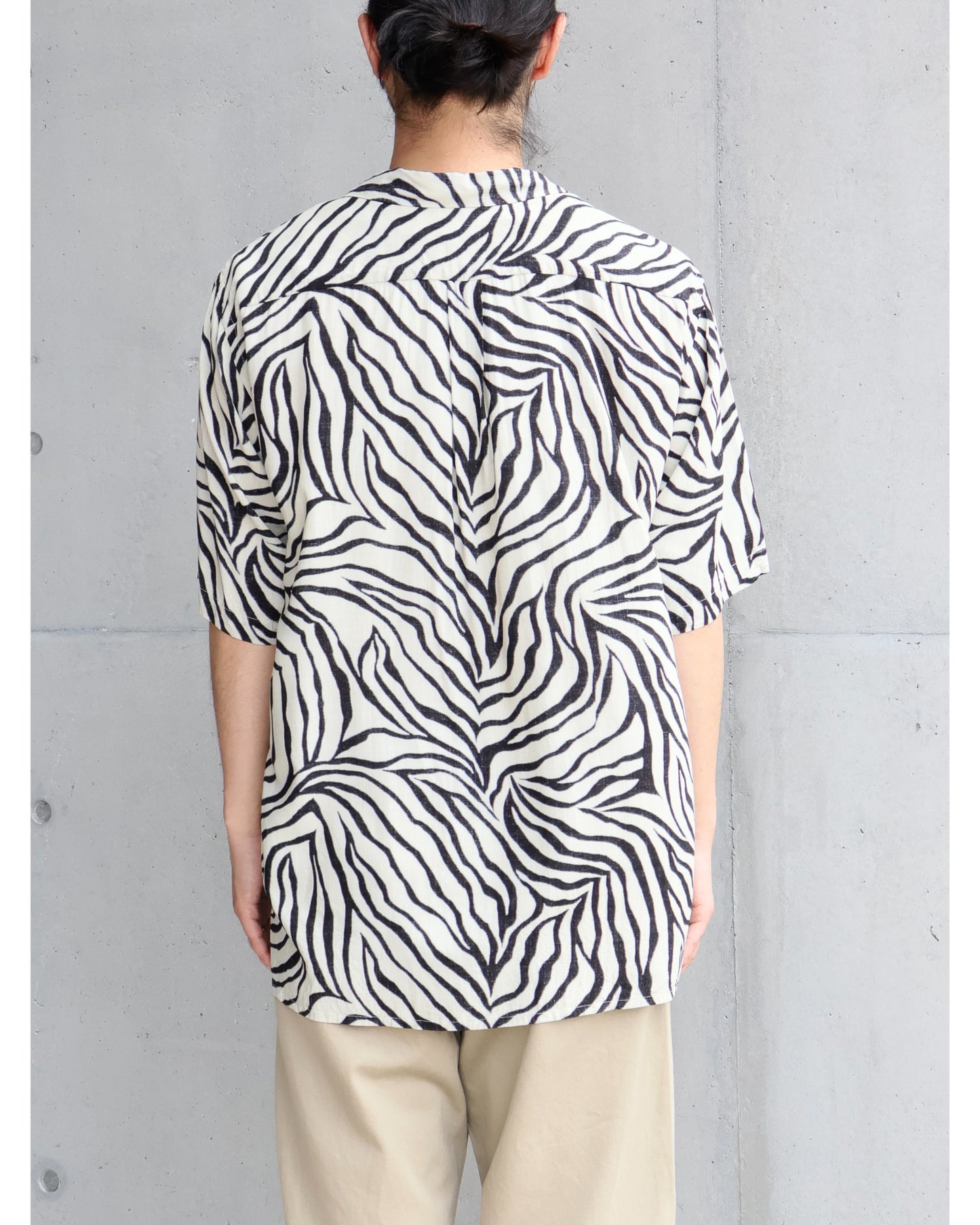ZEBRA 半袖オープンカラーシャツ