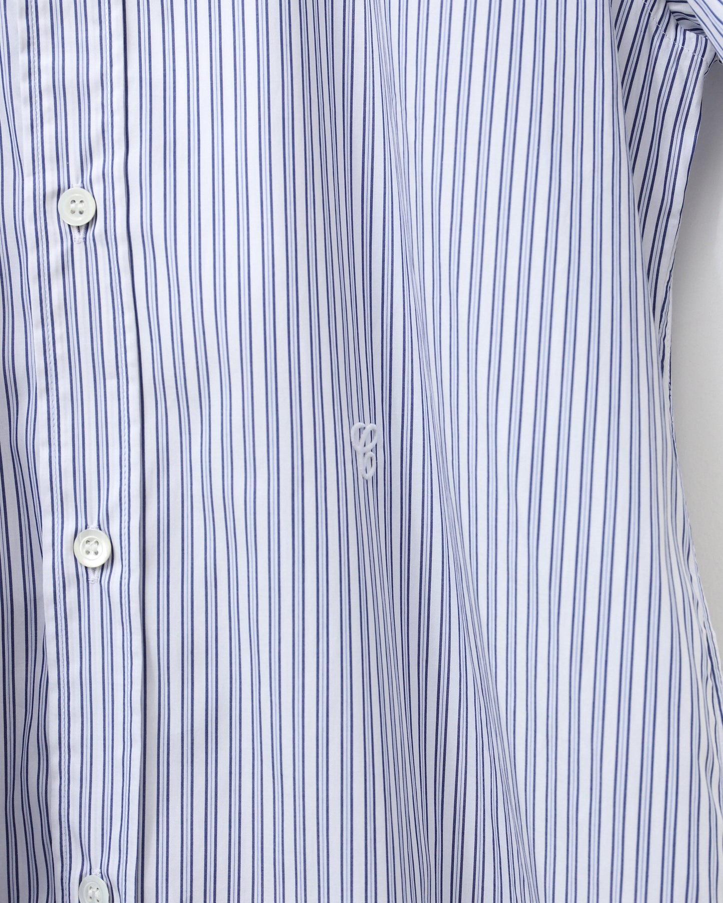 S50DR0007 SHIRT WHITE BLUE STRIPES