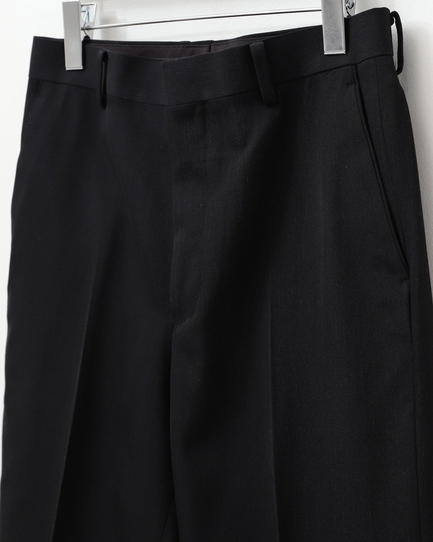 LIGHT WOOL MAX GABARDINE SLACKS TOP BLACK