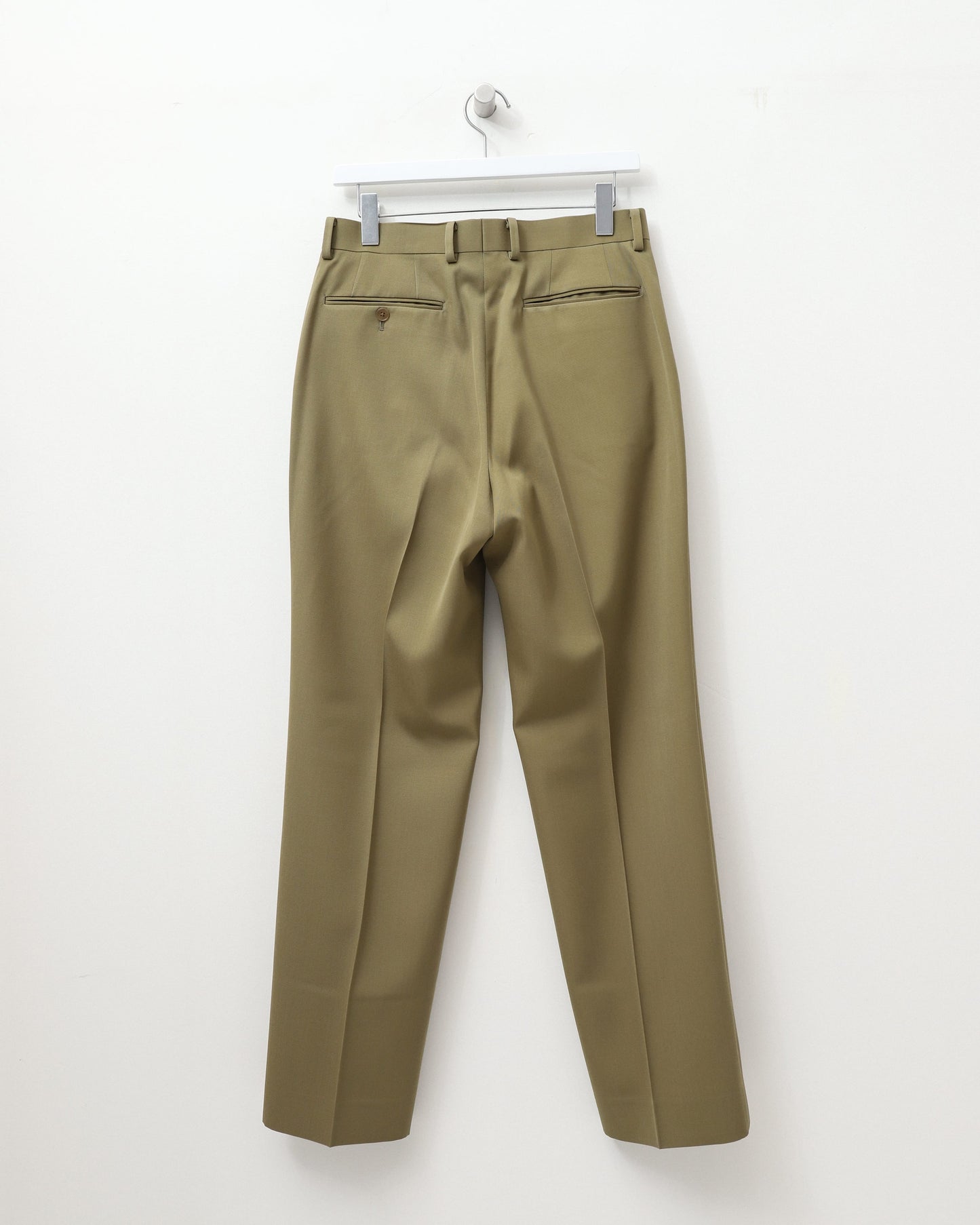 LIGHT WOOL MAX GABARDINE SLACKS KHAKI