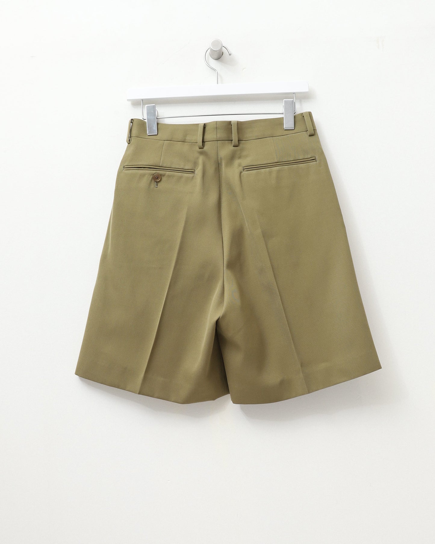 LIGHT WOOL MAX GABARDINE SHORTS KHAKI