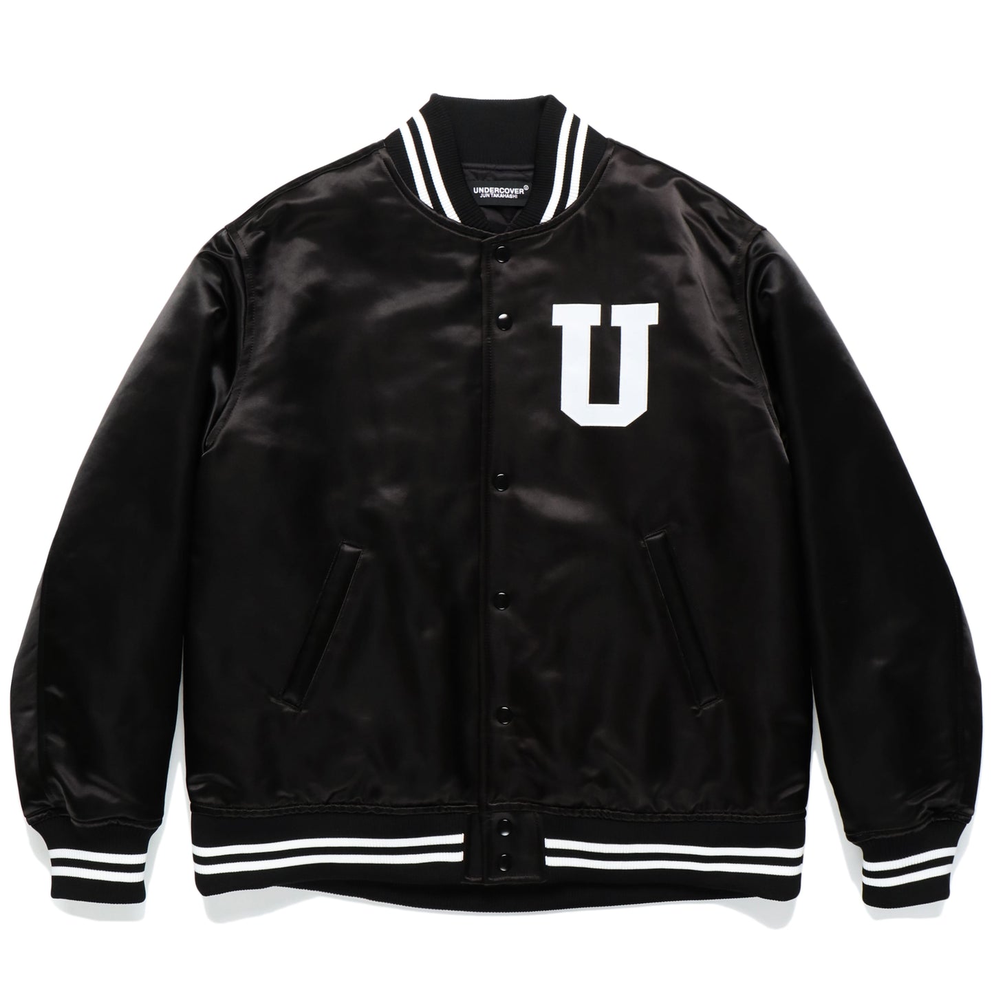 SATIN STADIUM JACKET / U KEEP THE SUN BRAIN