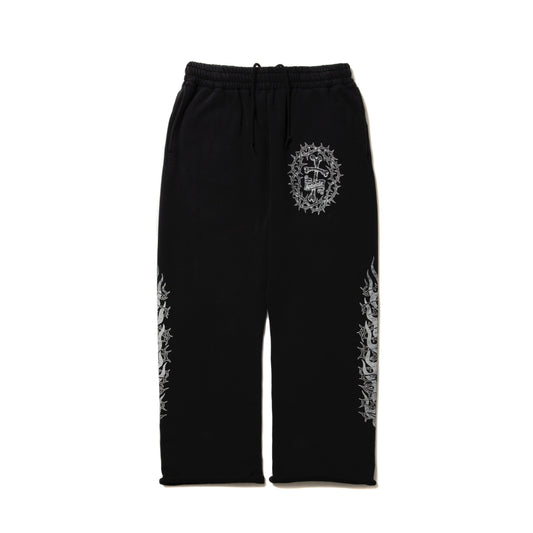 Fade Wash Sweat Pants (Thorn Flames)