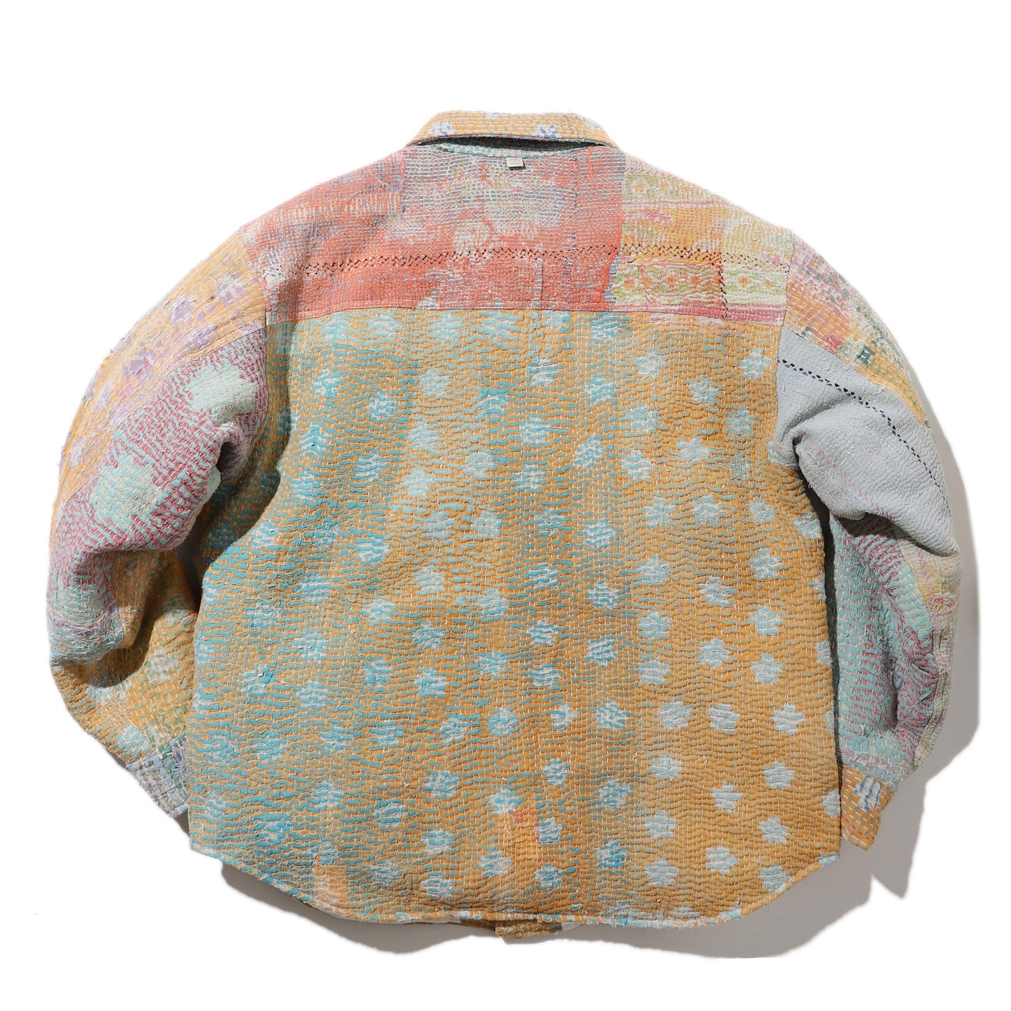 Vintage Kantha Quilt Down Shirts