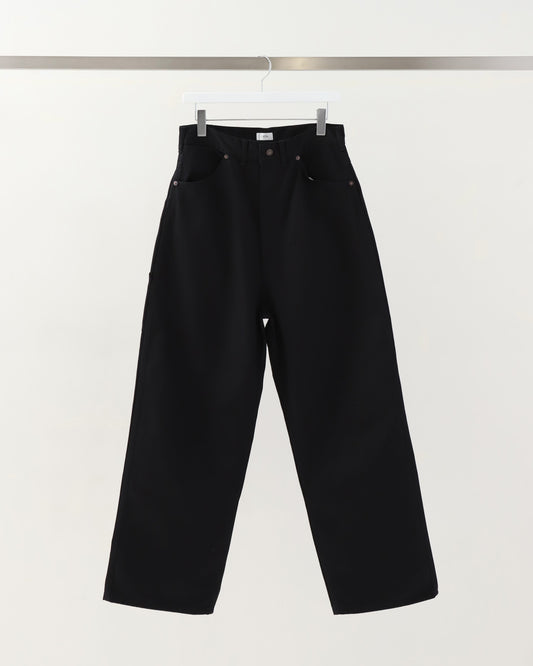 Cotton Twill Painter Pants (Stone Bio) BLACK