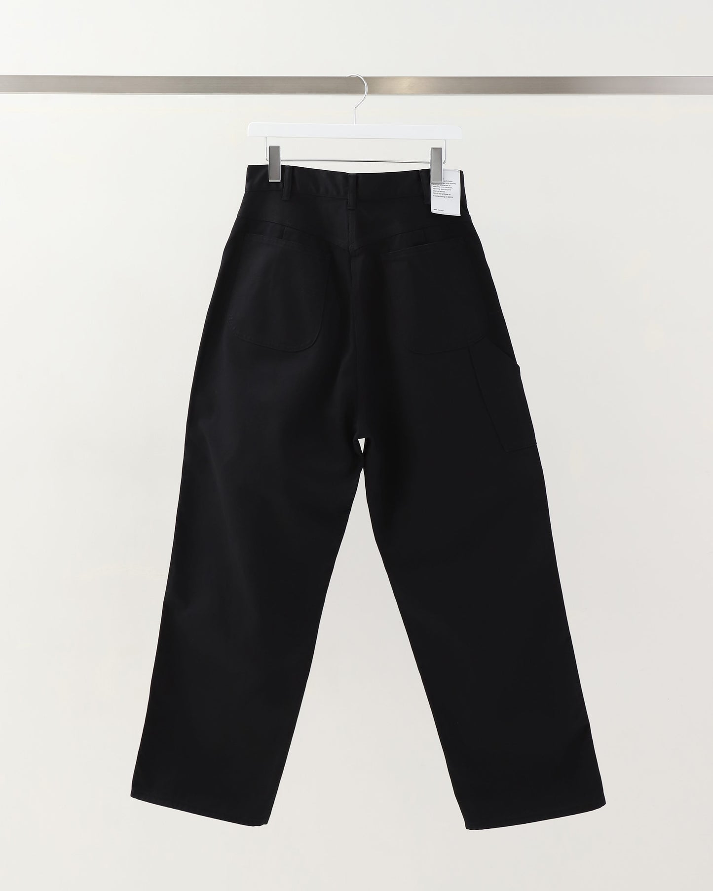 Cotton Twill Painter Pants (Stone Bio) BLACK