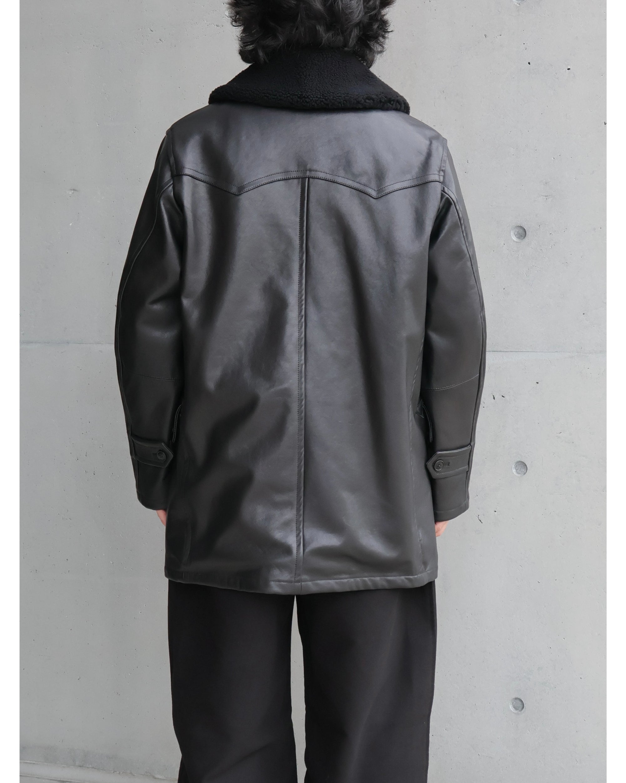 ラムレザー カナディアンコート BLACK – TIME AFTER TIME