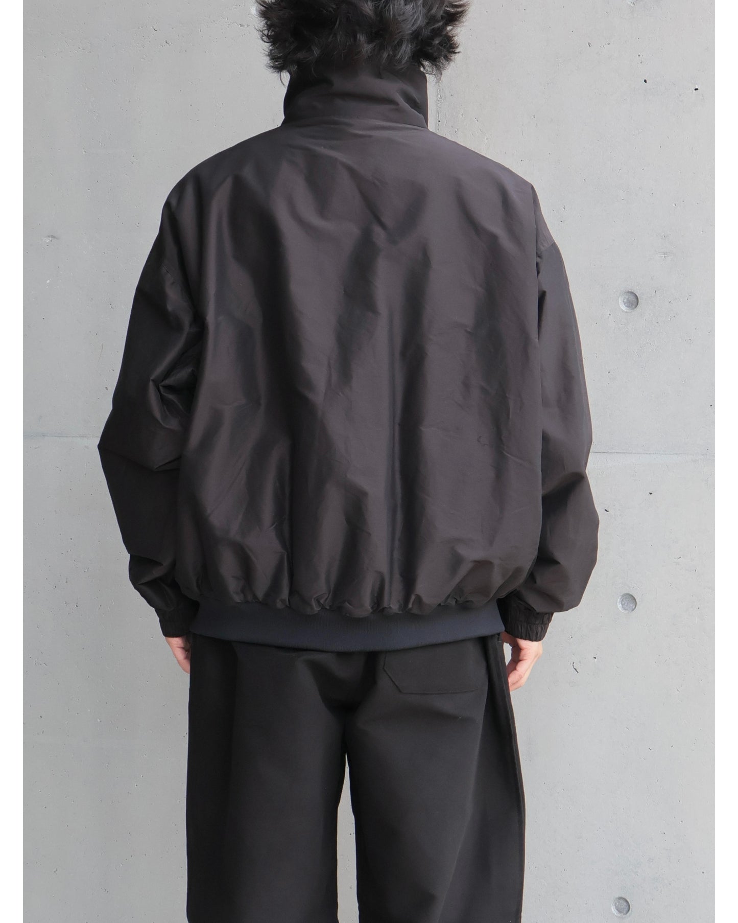 コットンシルク トラックジャケット BROWN