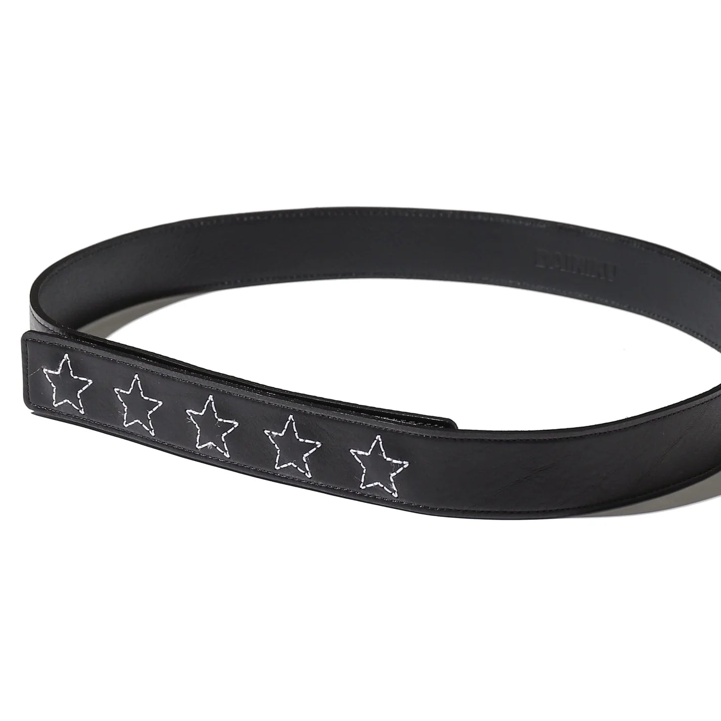 Star Embroidery Snap Button Belt