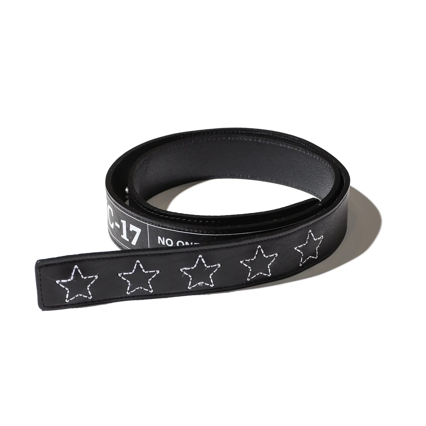 Star Embroidery Snap Button Belt