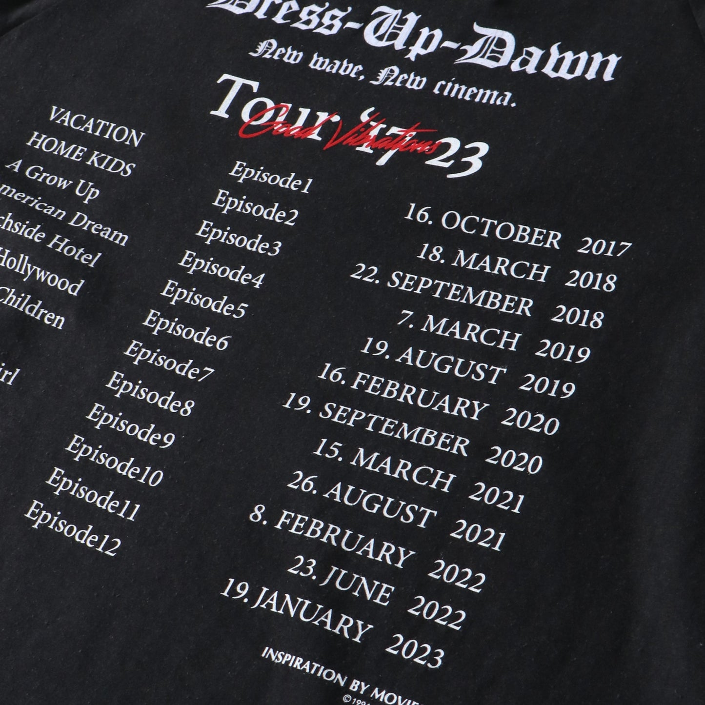 "The Dawn" Big Raglan Tour Tee